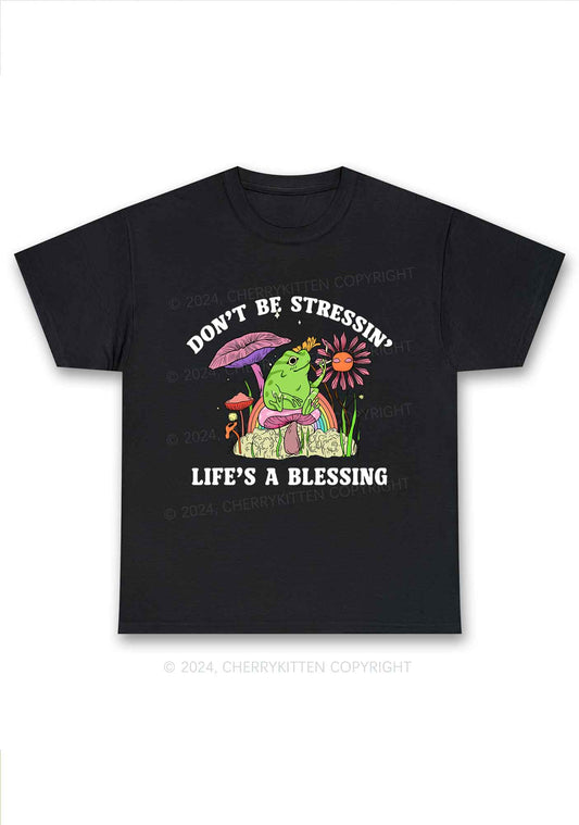 Don't Be Stressin Y2K Chunky Shirt Cherrykitten