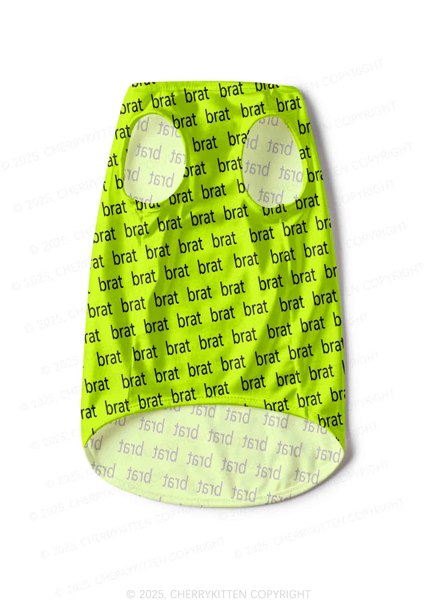 Brat Summer Y2K Pet Tank Top Cherrykitten
