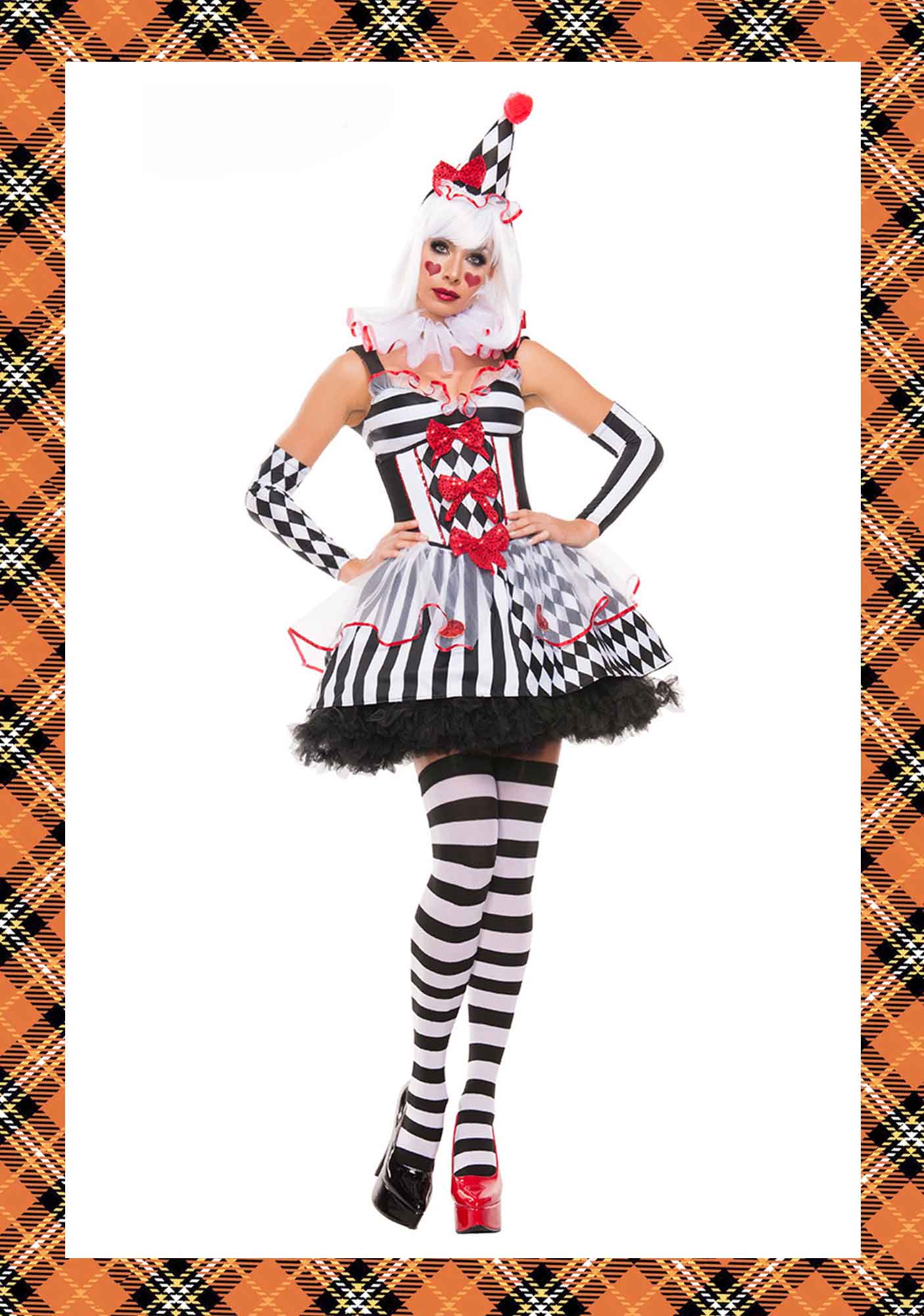 Circus Clown Y2K Halloween Cosplay Costume