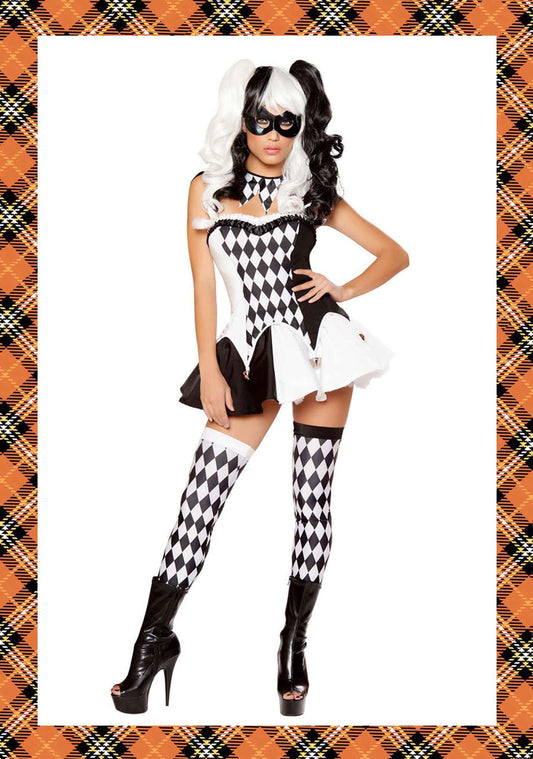 Plaid Tube Top Skirt Y2K Halloween Cosplay Costume