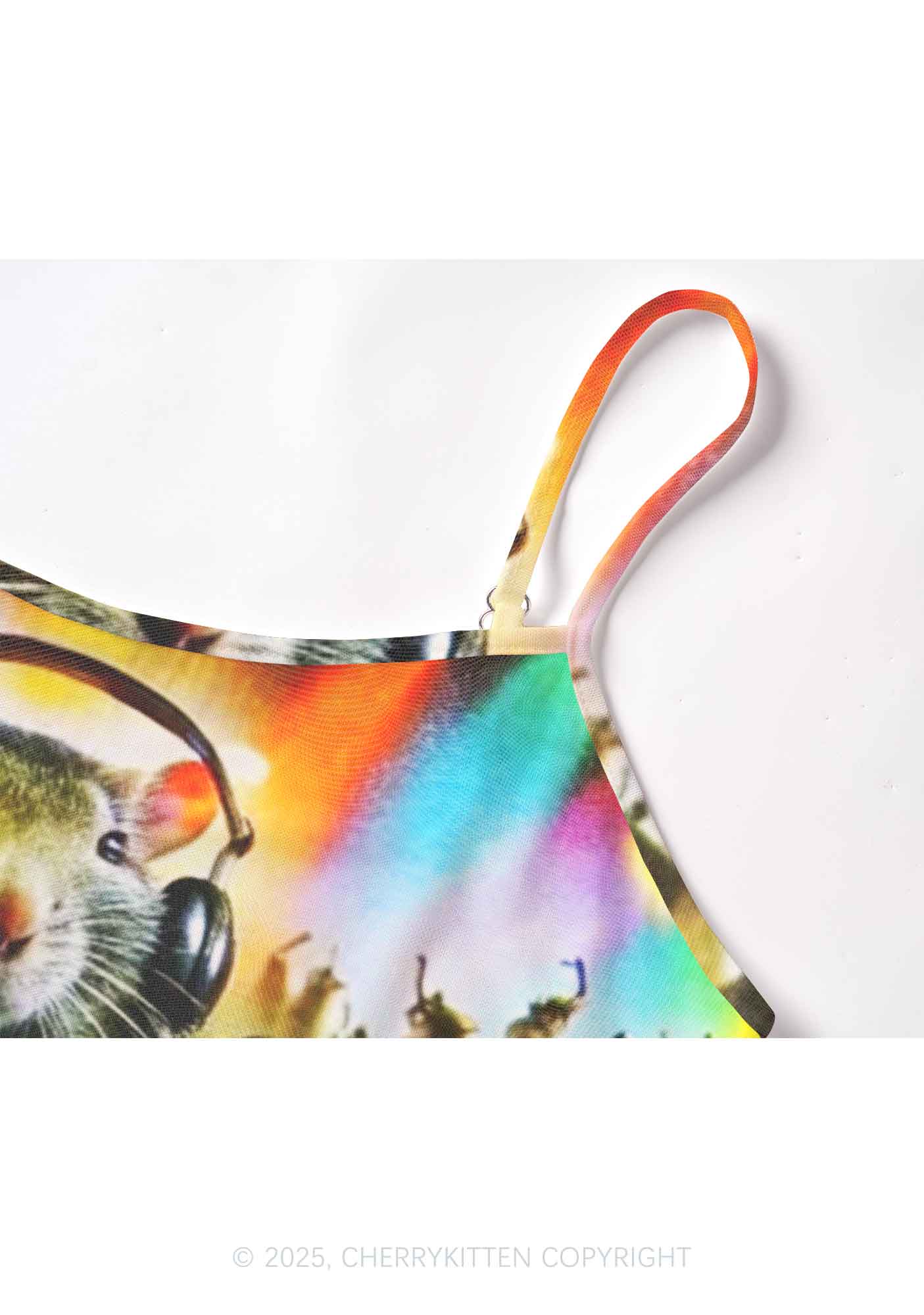 Rats Party Y2K Mesh Cami Tank Cherrykitten