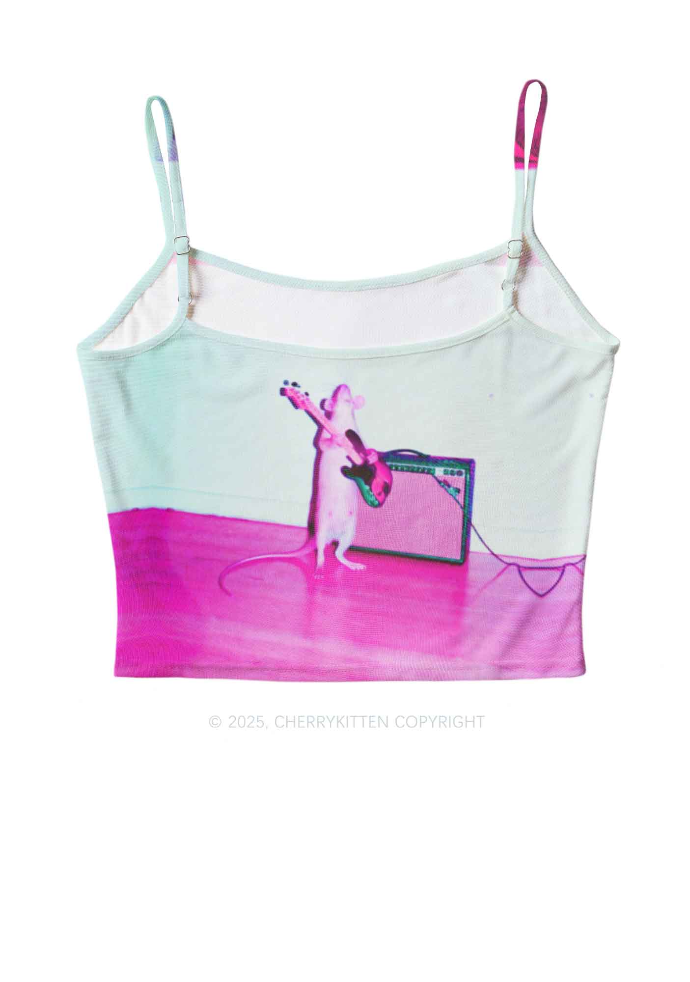 Rat Guitarist Y2K Mesh Cami Tank Cherrykitten