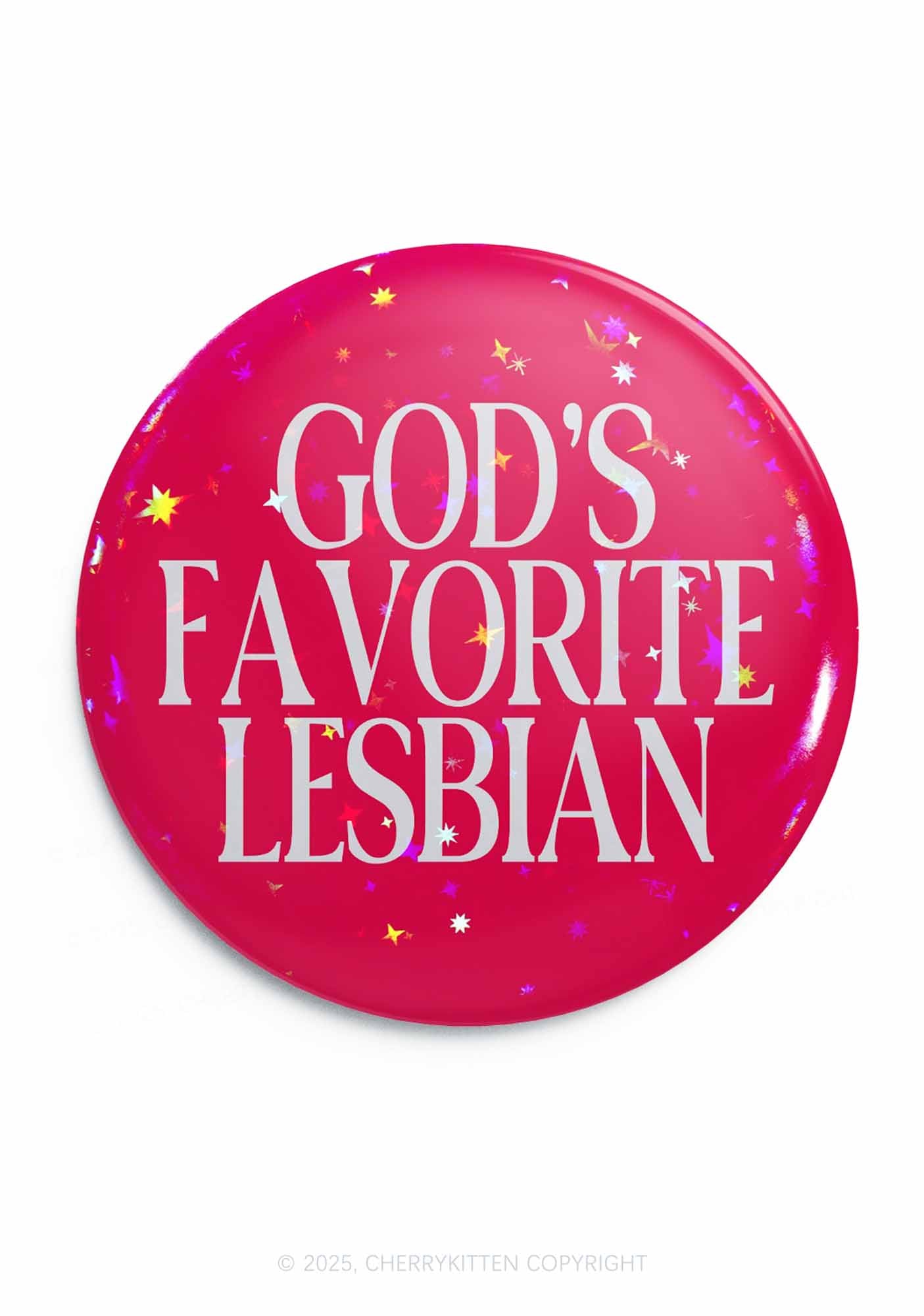 Gods Favorite Lesbian Pride 1Pc Y2K Pin Badge Cherrykitten