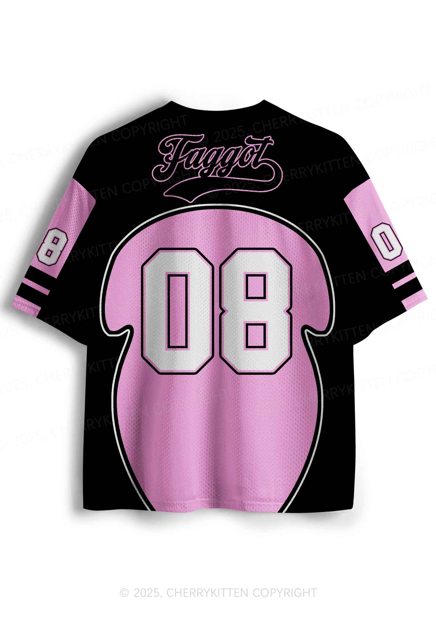Custom Black Faggot Pride Y2K Sport Jersey Shirts Cherrykitten