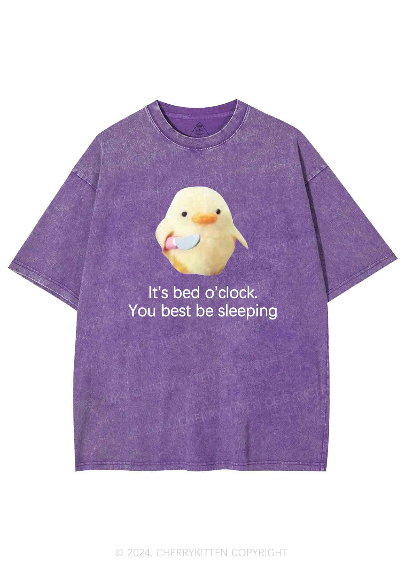 Bed O'clock Y2K Washed Tee Cherrykitten