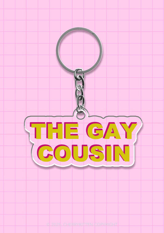 The Gay Cousin Pride 1Pc Y2K Keychain Cherrykitten