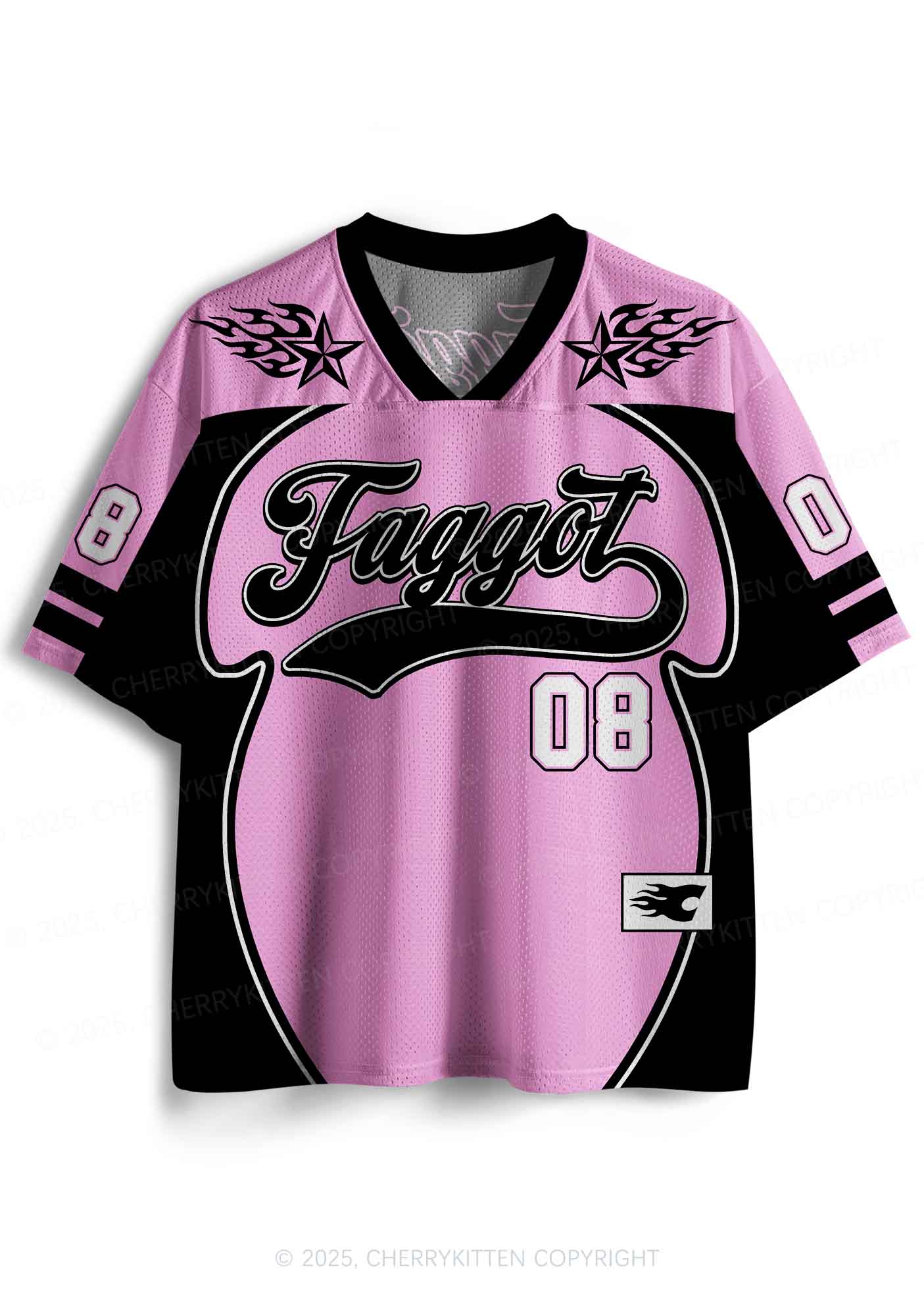 Custom Black Faggot Pride Y2K Sport Jersey Shirts Cherrykitten