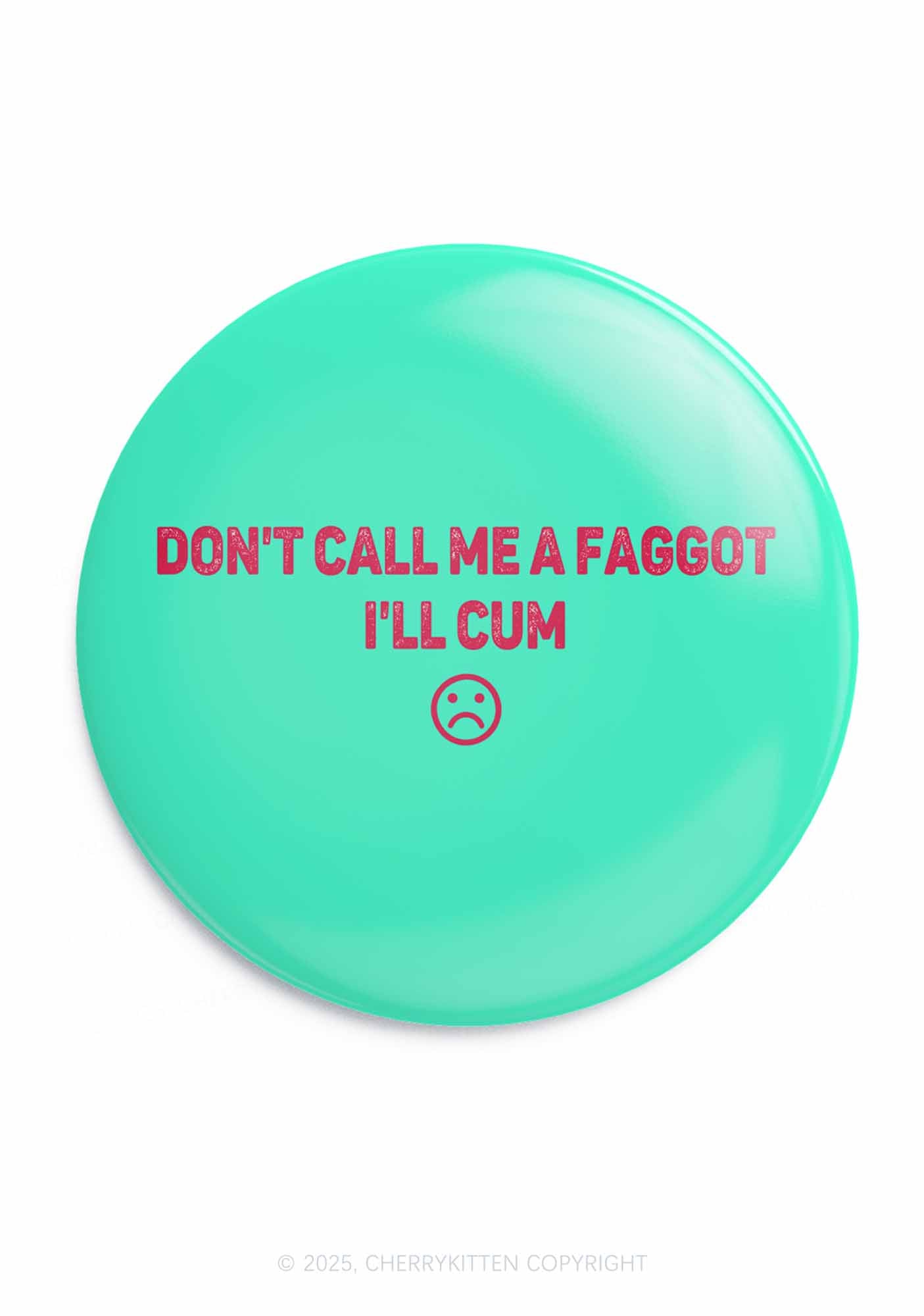 Dont Call Me Faggot Pride 1Pc Y2K Pin Badge Cherrykitten