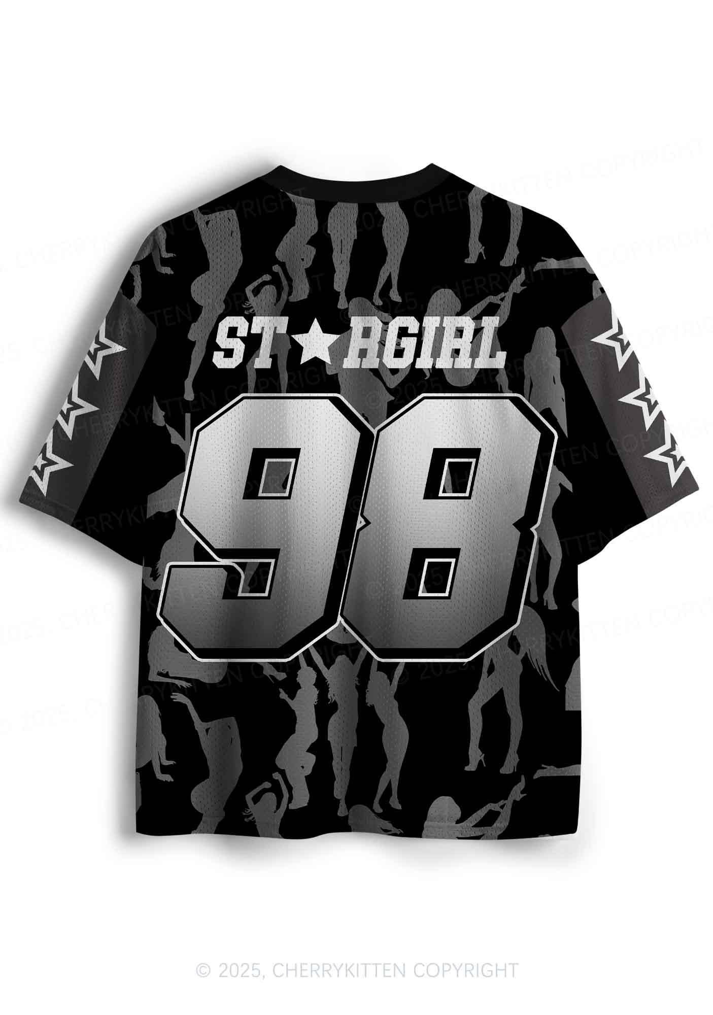 Custom Black Star Girl Y2K Sport Jersey Shirts Cherrykitten