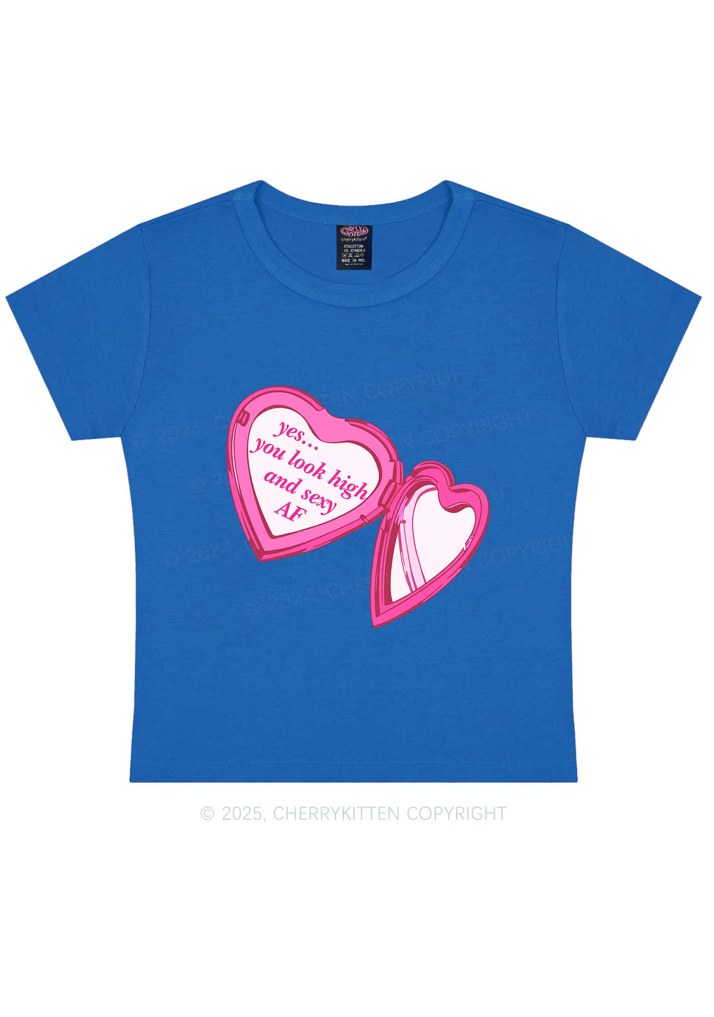 Yes You Look High Y2K Baby Tee Cherrykitten
