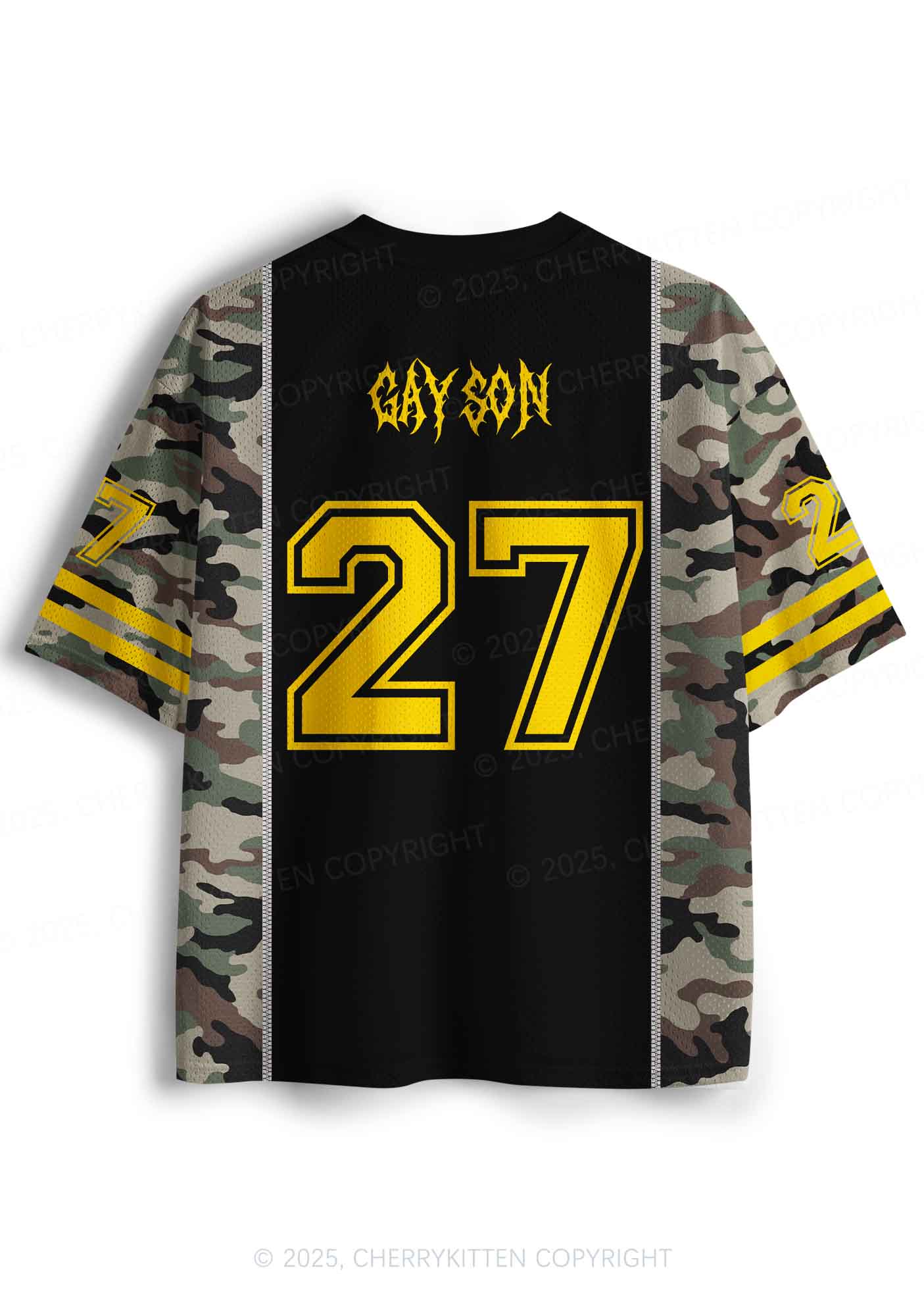 Custom Camouflage Gay Son Pride Y2K Sport Jersey Shirts Cherrykitten