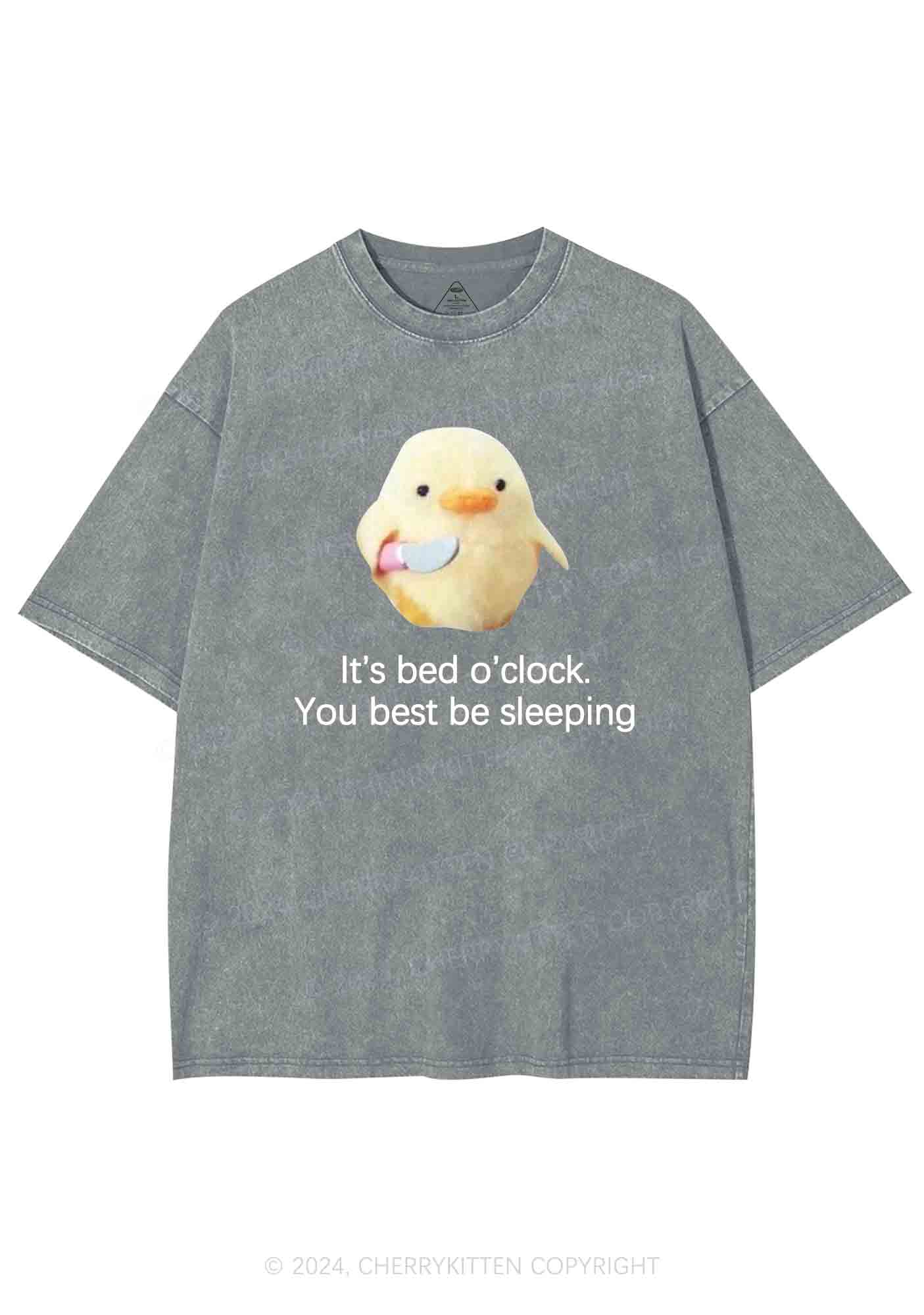 Bed O'clock Y2K Washed Tee Cherrykitten