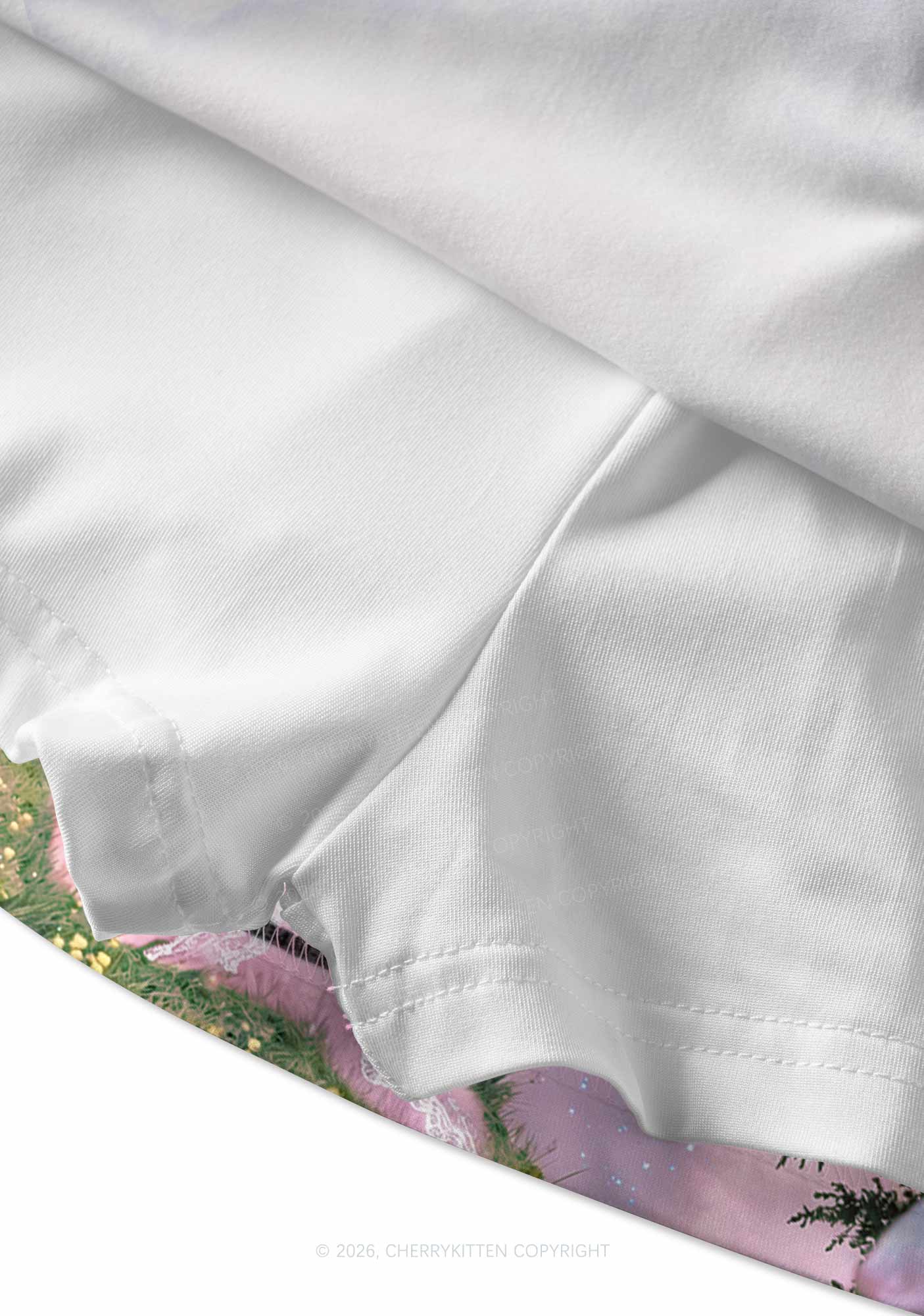 Pink Lace Pony Y2K Print Mini Skirt Cherrykitten