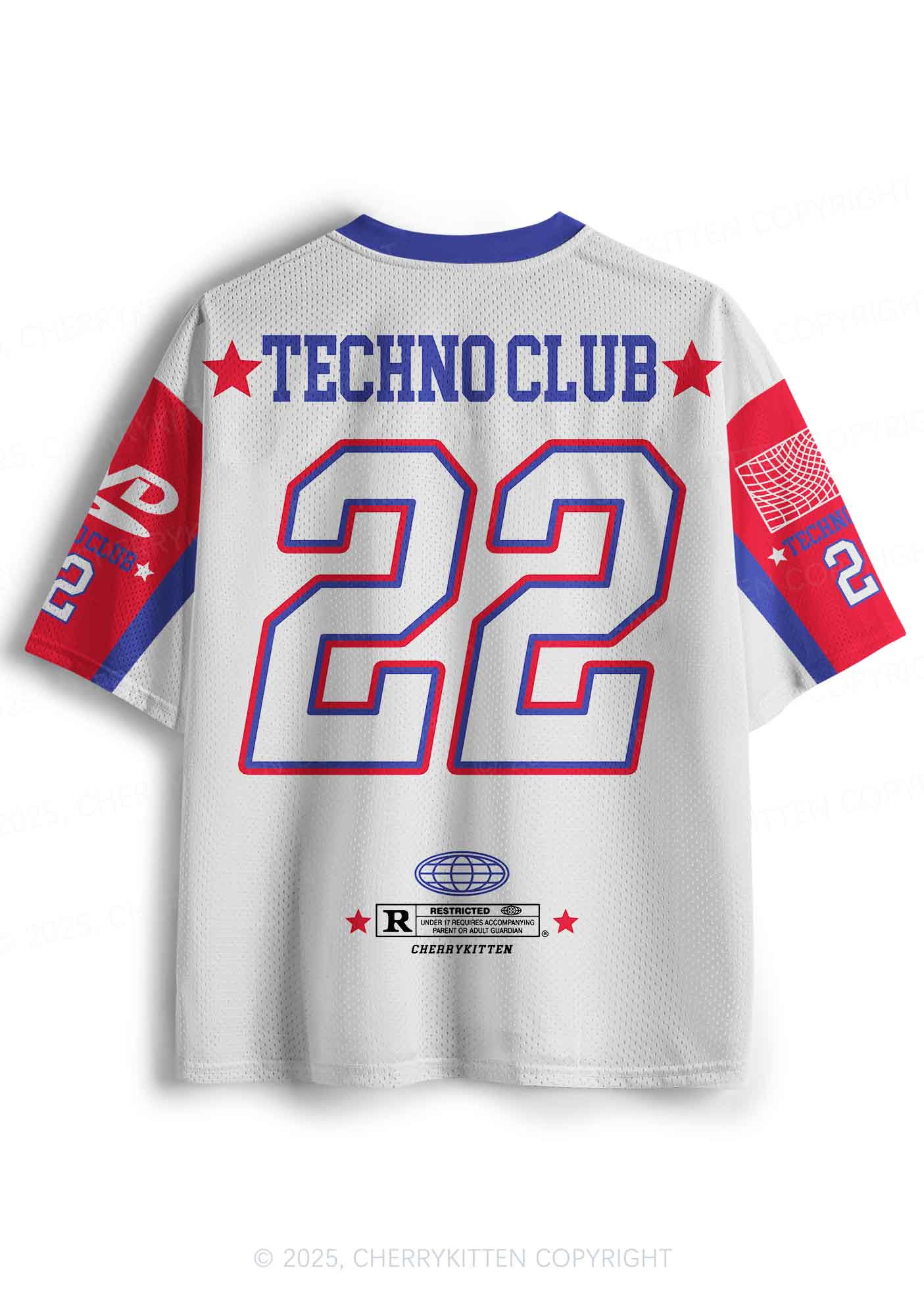 Custom I Love Techno Club Y2K Sport Jersey Shirts Cherrykitten