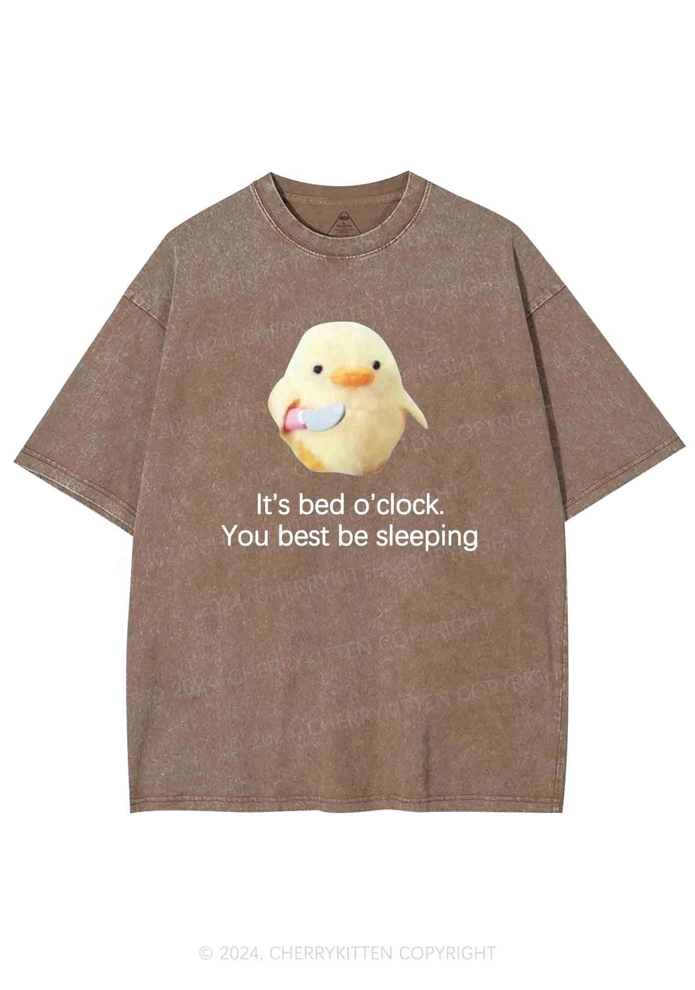 Bed O'clock Y2K Washed Tee Cherrykitten