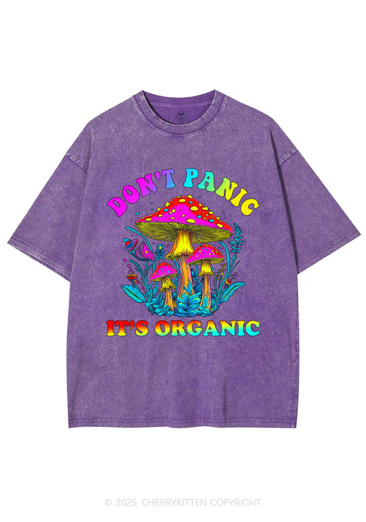 Dont Panic Its Organic Y2K Shirts Washed Tee Cherrykitten