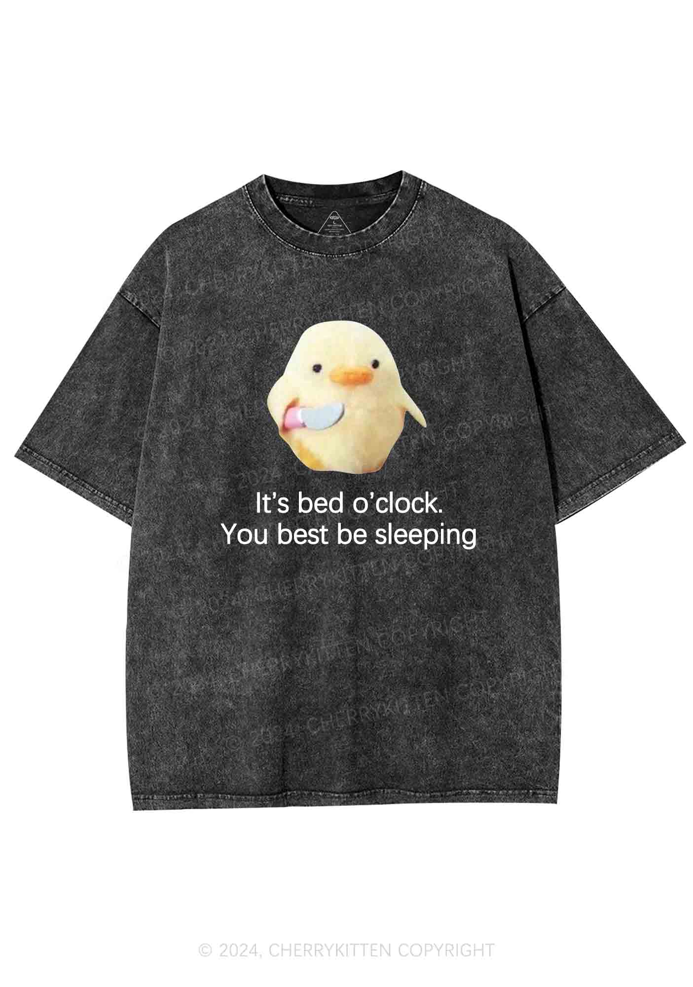 Bed O'clock Y2K Washed Tee Cherrykitten