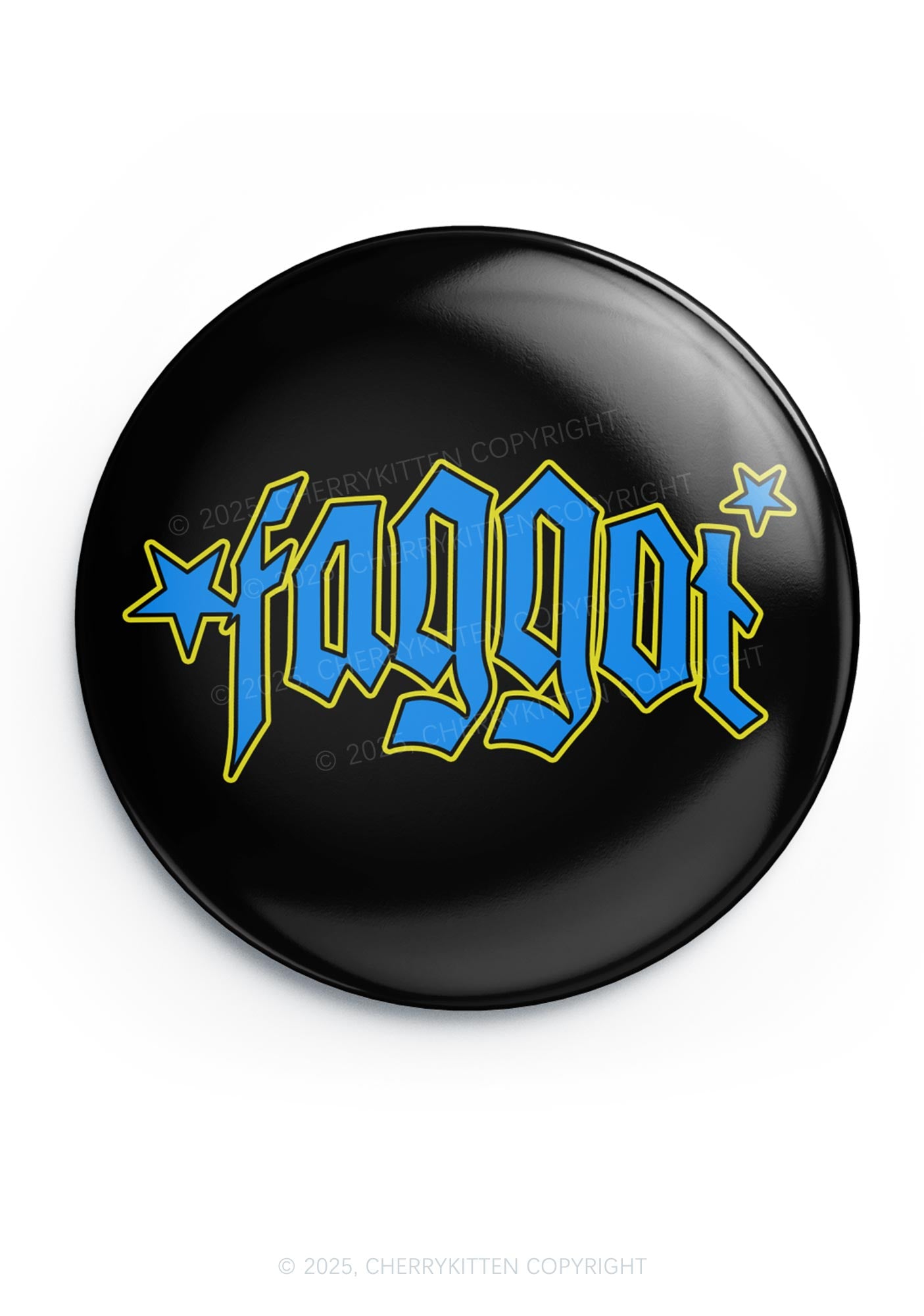 Faggot Stars Pride 1Pc Y2K Pin Badge Cherrykitten