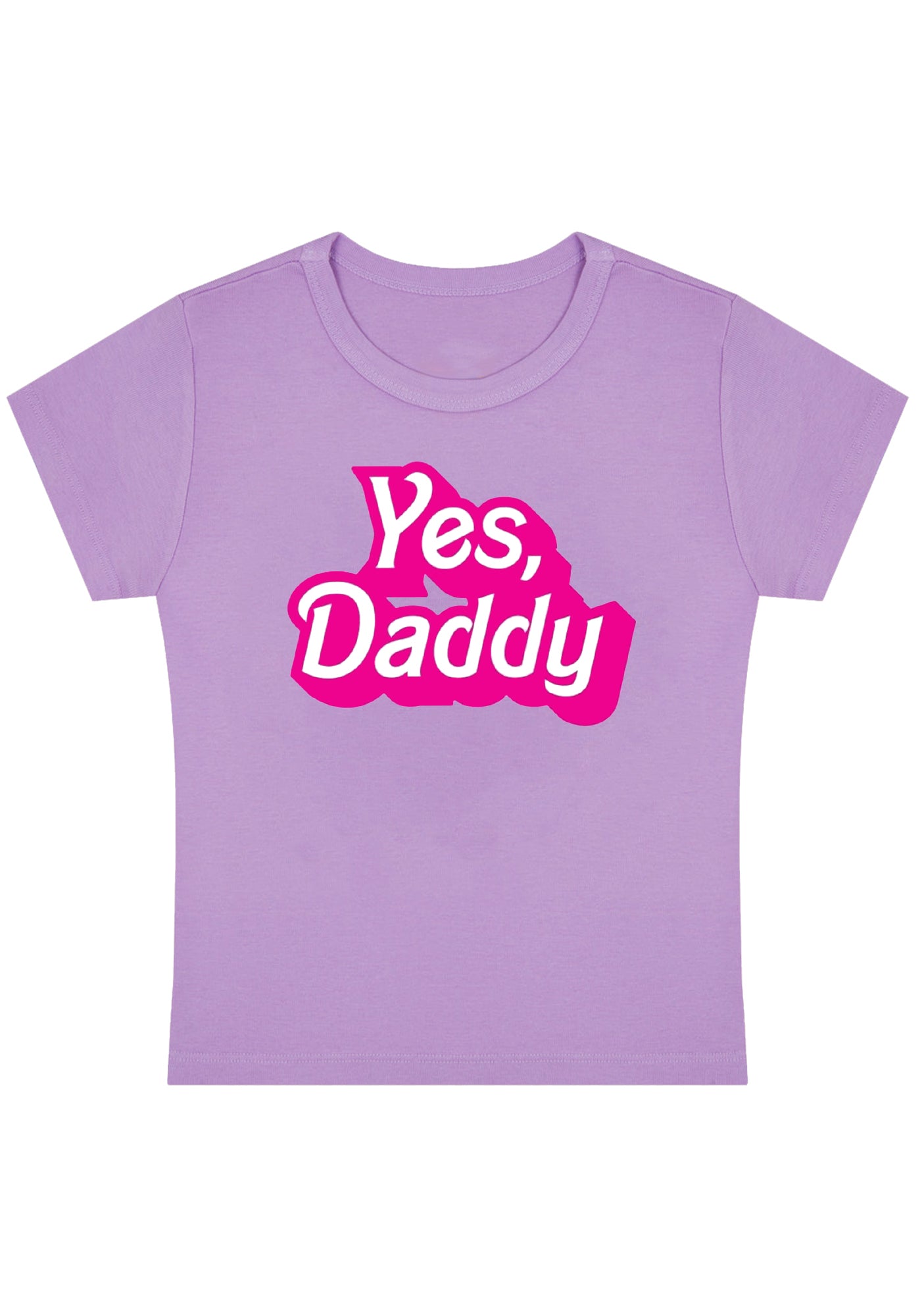 Curvy Yes Daddy Baby Tee