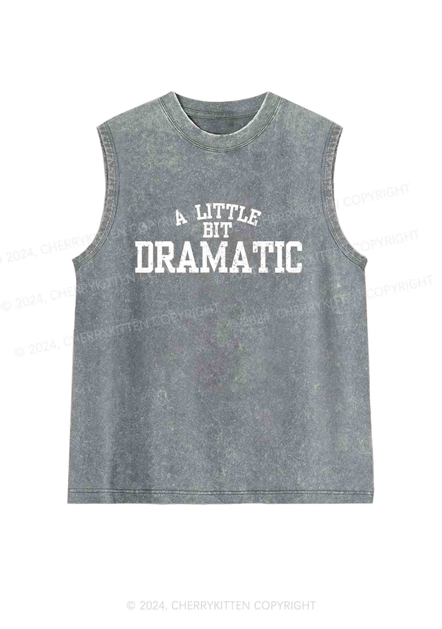 A Little Bit Dramatic Y2K Washed Tank Cherrykitten