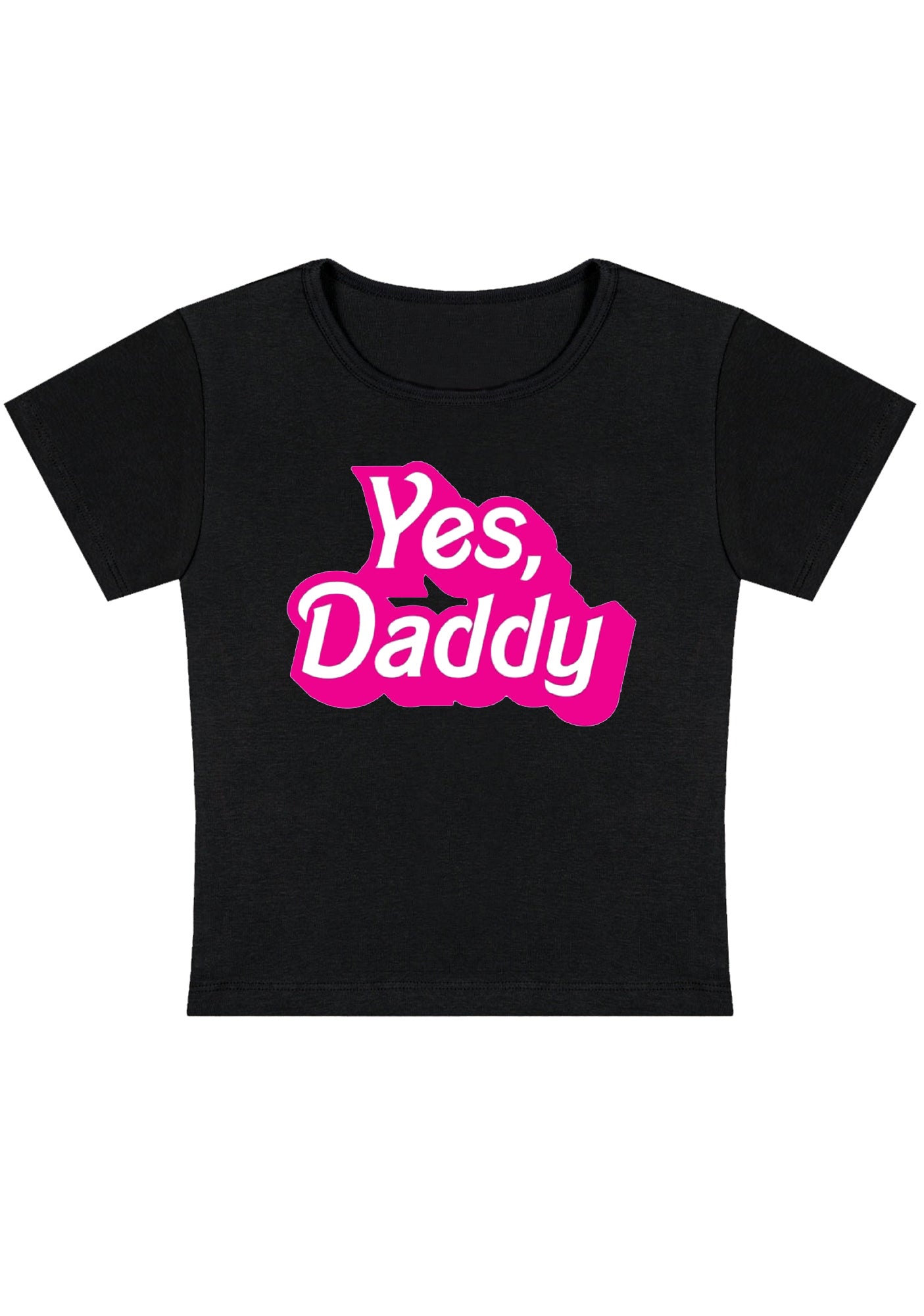 Curvy Yes Daddy Baby Tee