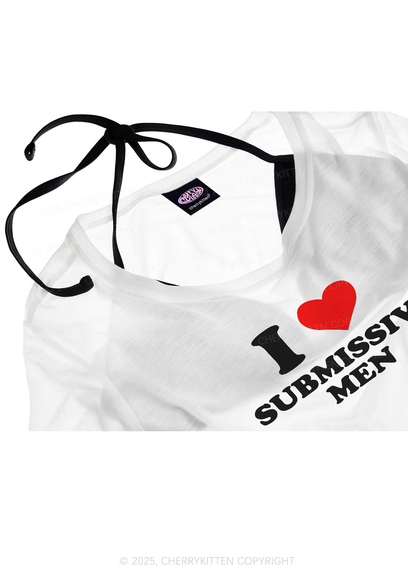 I Love S Men Y2K Sheer Boyfriend Tee Cherrykitten