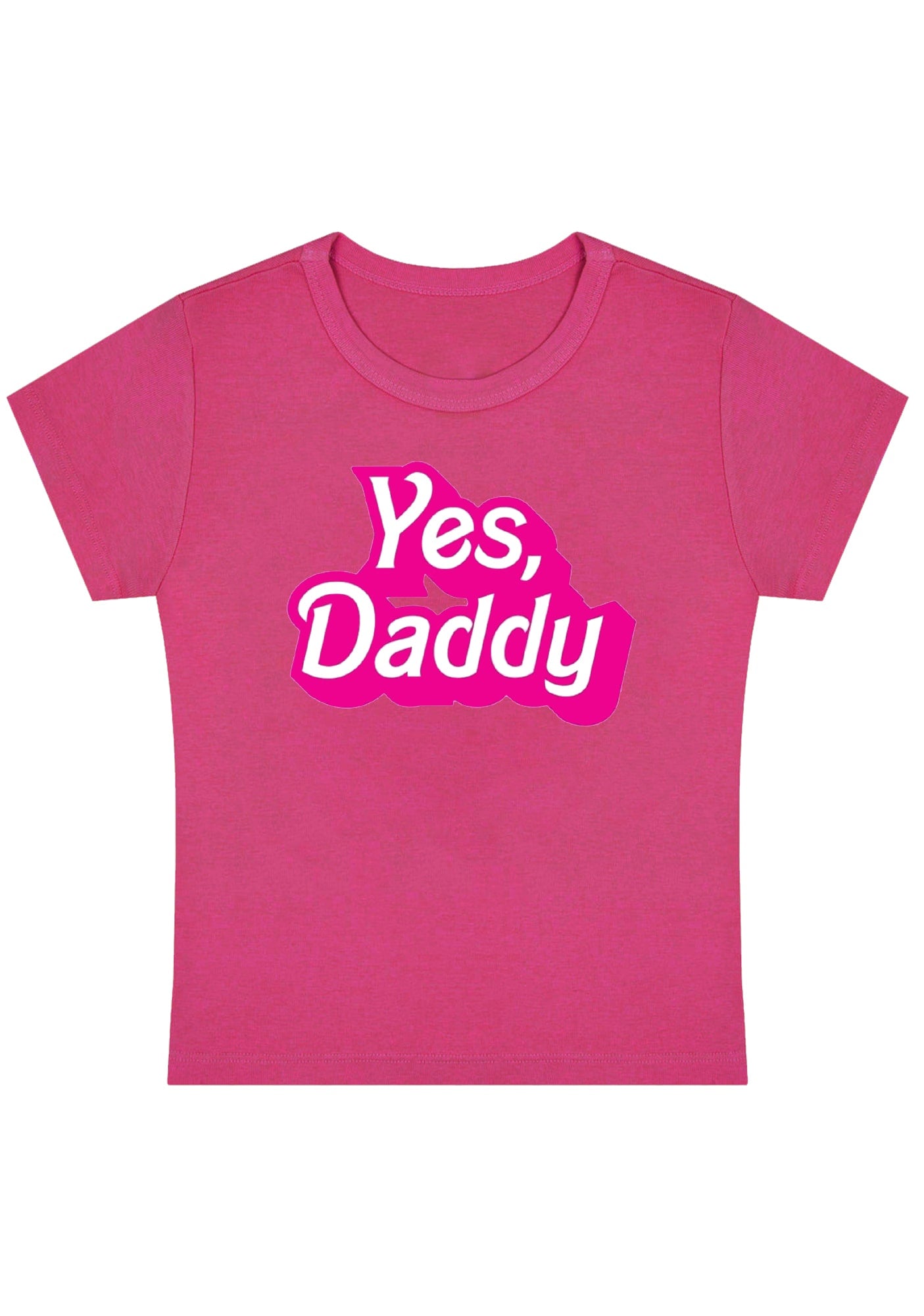 Curvy Yes Daddy Baby Tee