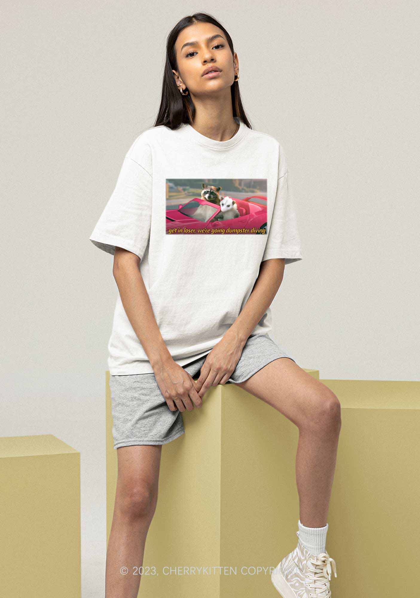 Get In Loser Y2K Chunky Shirt Cherrykitten