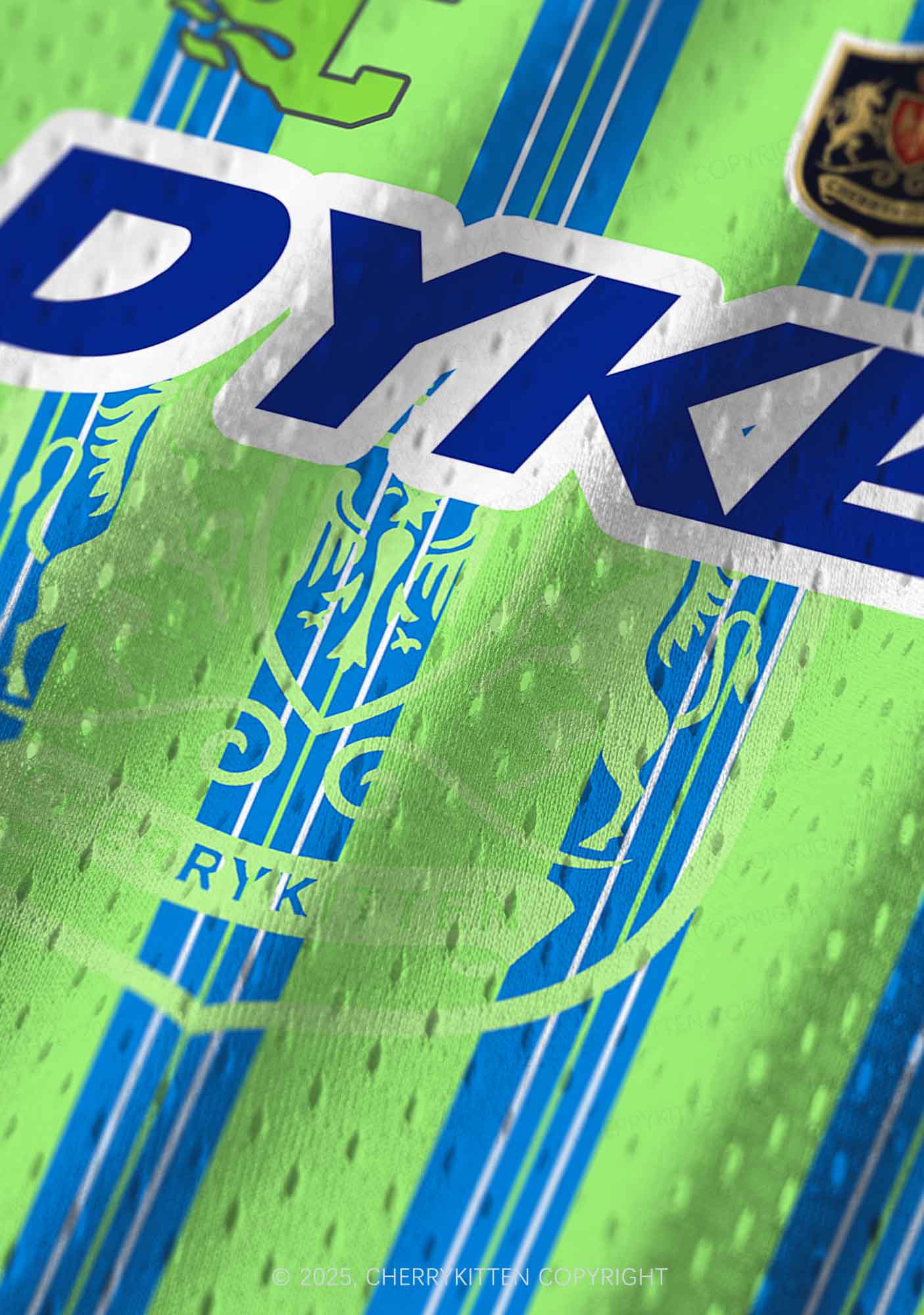 Custom Green DYKE Pride Y2K Sport Jersey Tank Cherrykitten