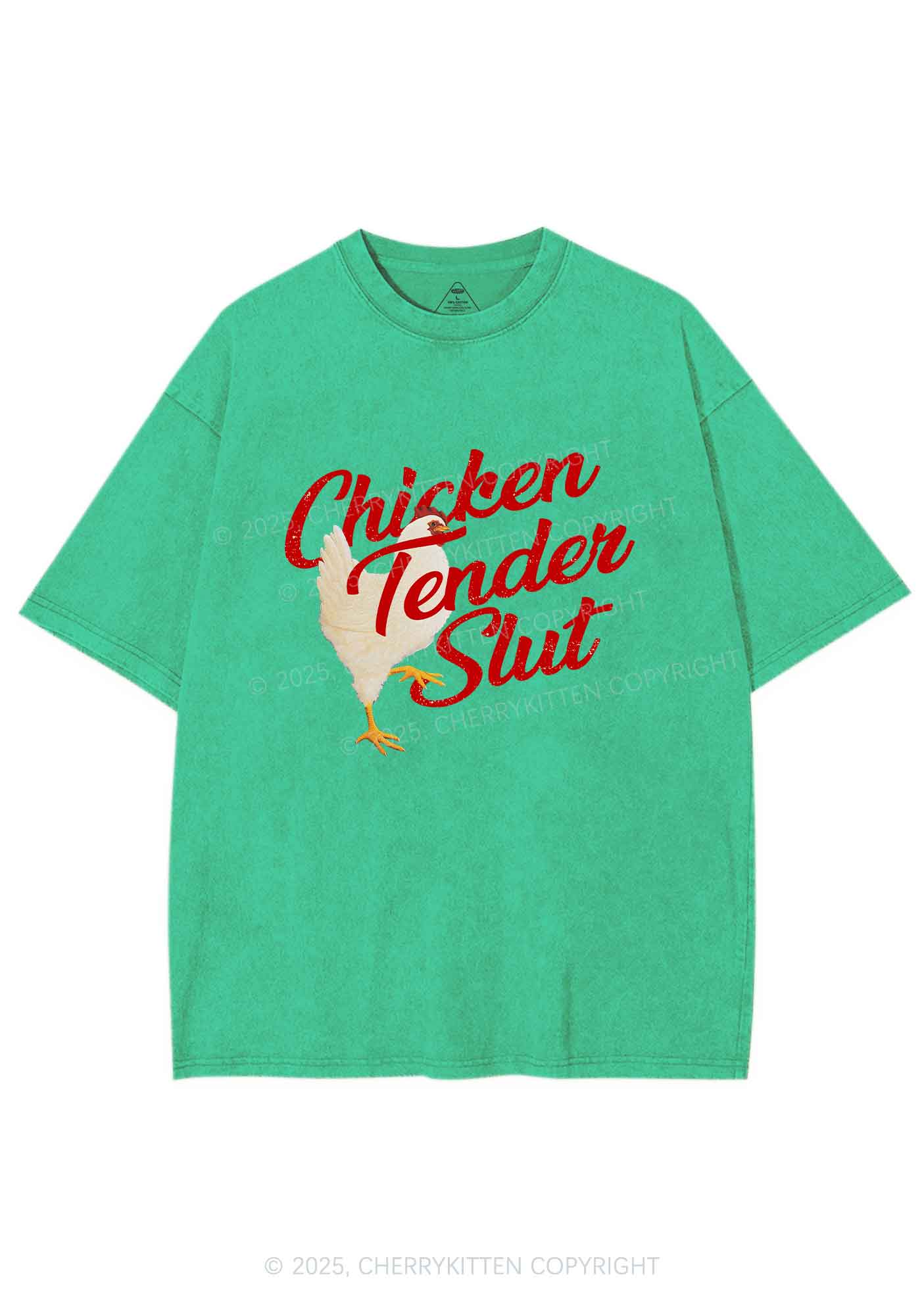 Chicken Tender Slxt Y2K Shirts Washed Tee Cherrykitten
