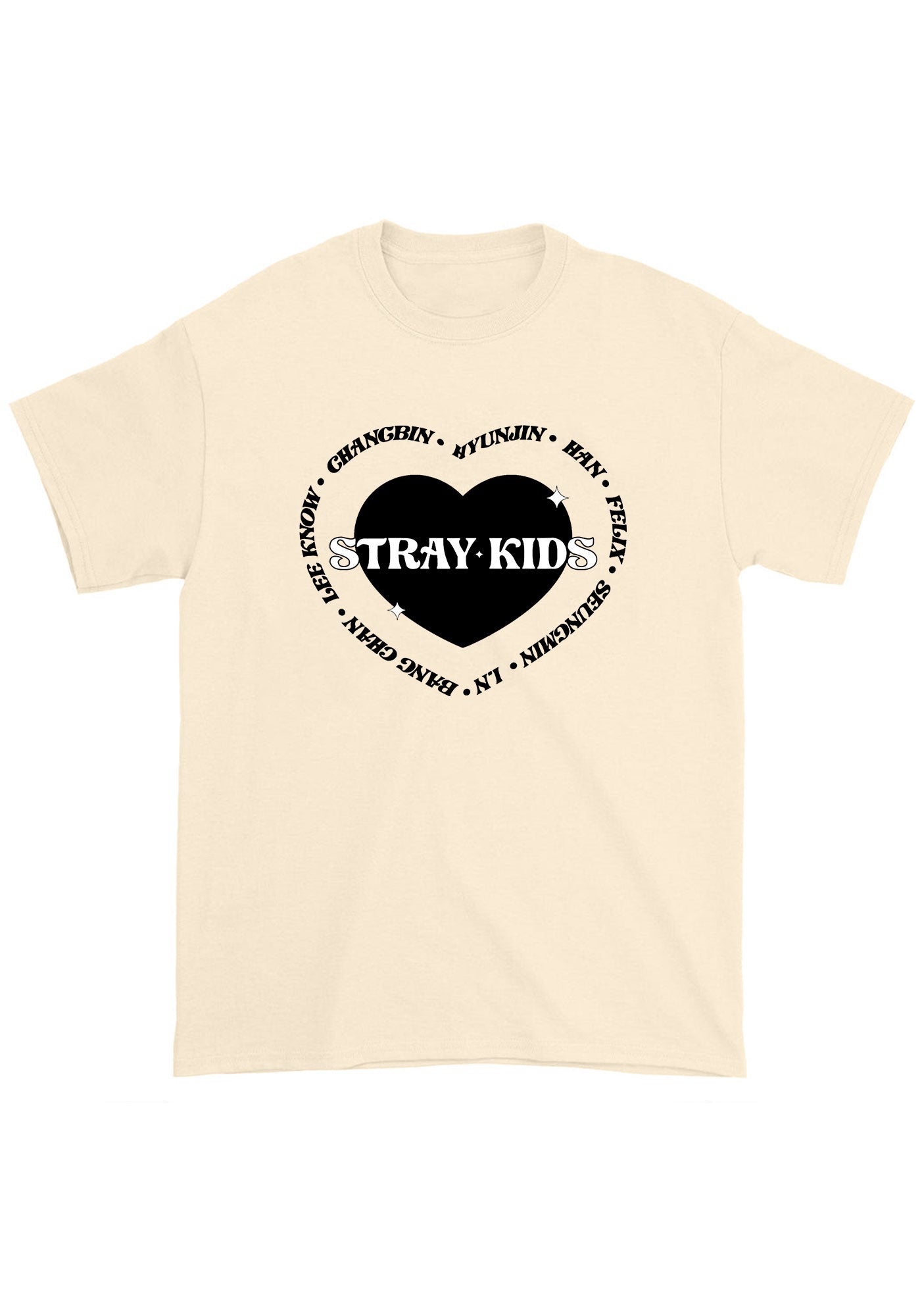 Skz Member List Heart Skz Kpop Chunky Shirt