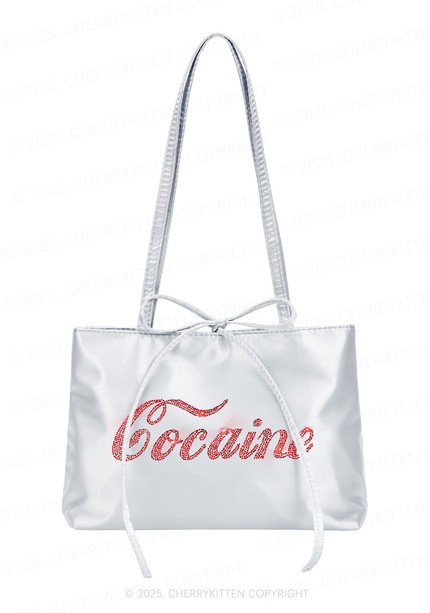 Rhinestone Special Cola Y2K Satin Bags Cherrykitten
