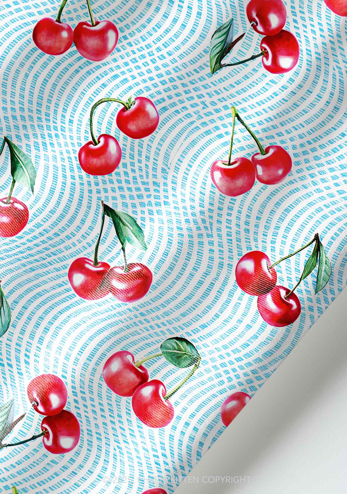 Blue Cherry Y2K Pet Shirts Cherrykitten