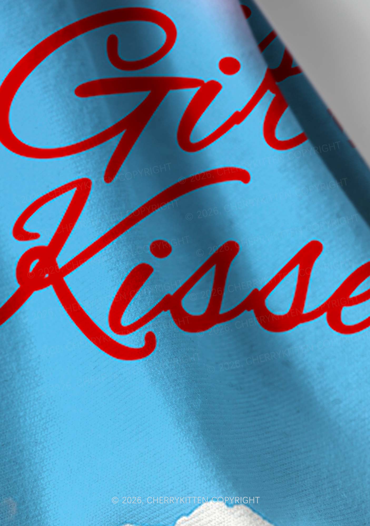 Girl Kisser Pride Y2K Print Headband Cherrykitten