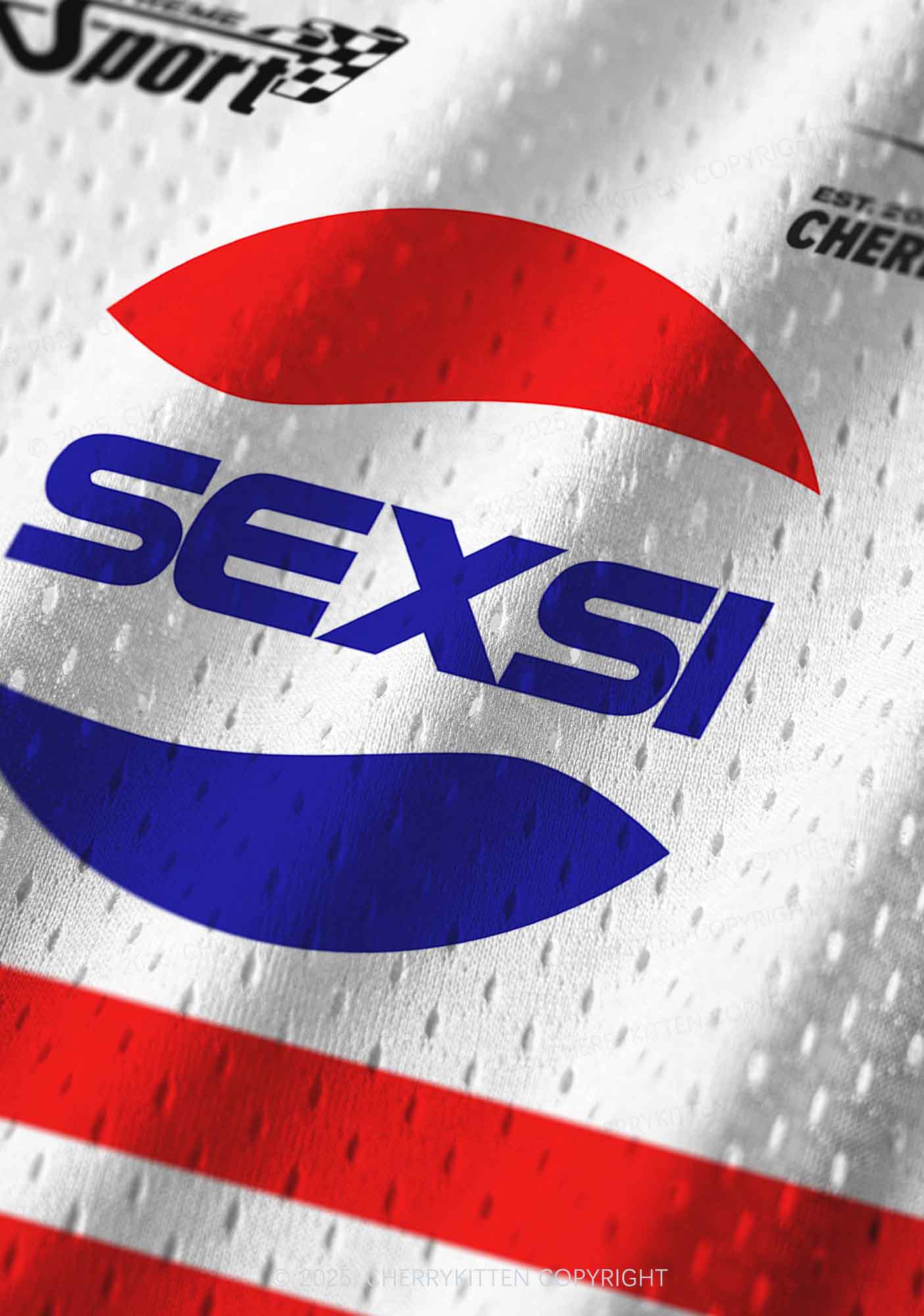 Custom Red Blue Sexsi Y2K Sport Jersey Tank Cherrykitten