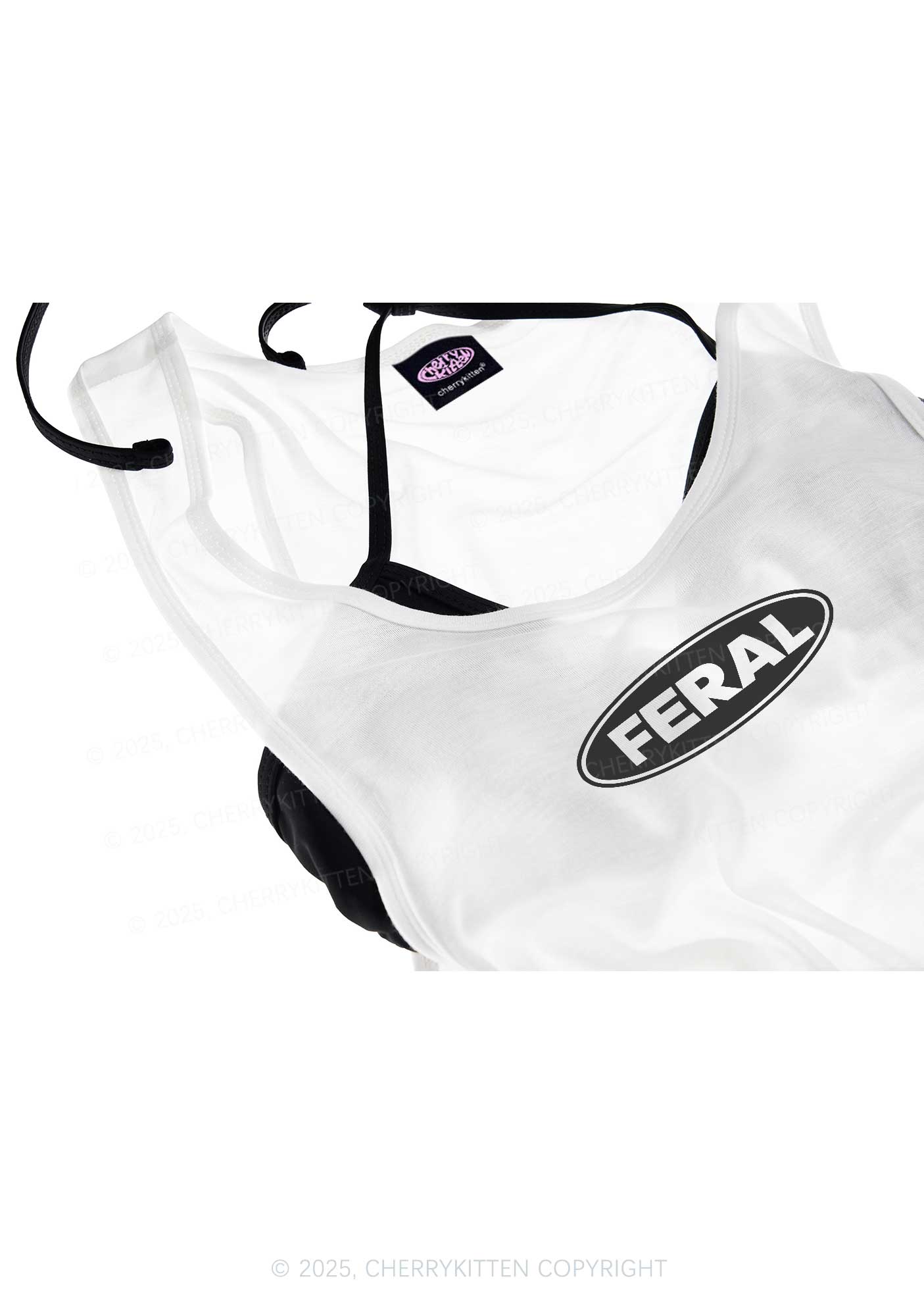Feral Y2K Sheer Boyfriend Tank Cherrykitten