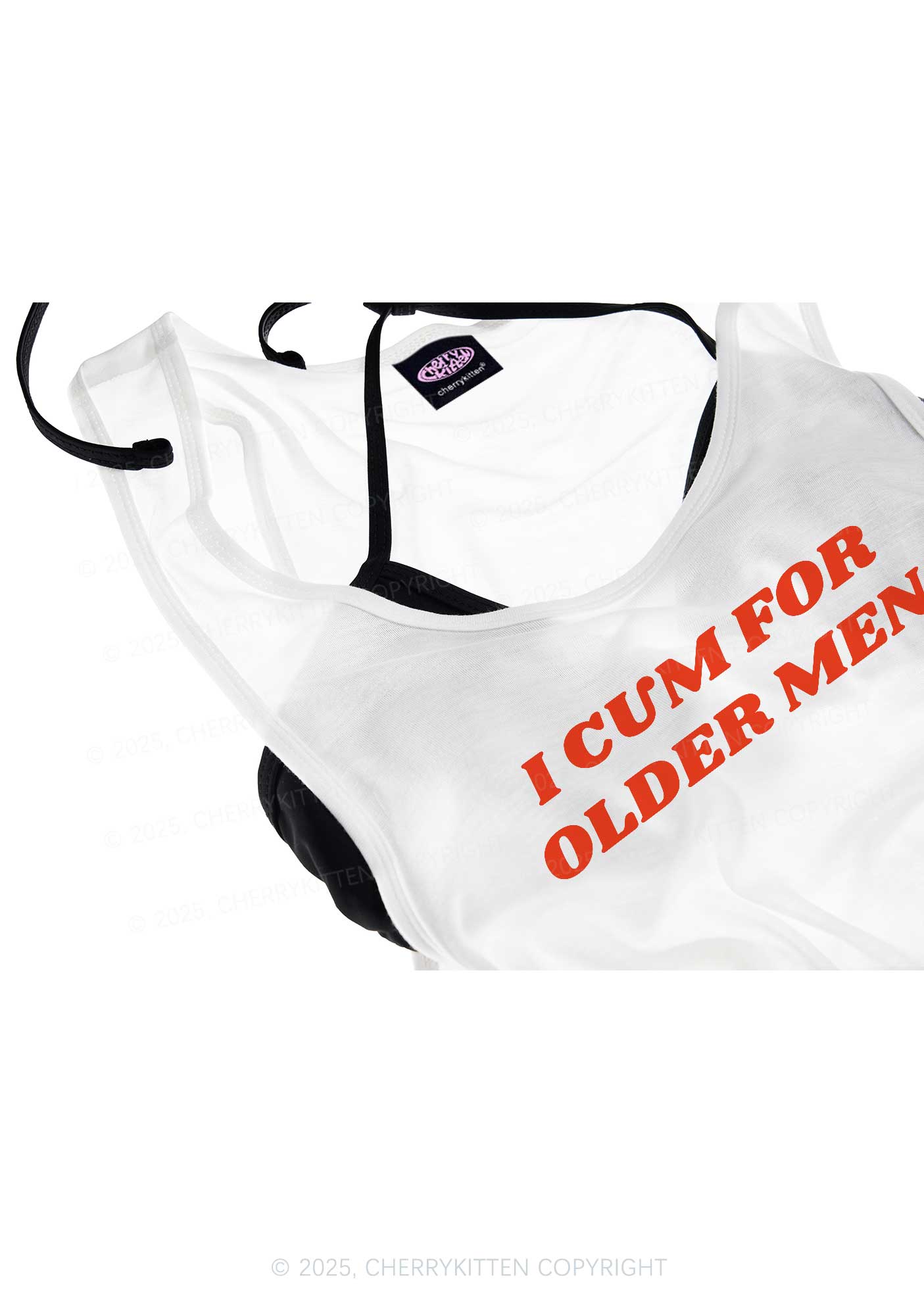 Come For Older Men Y2K Sheer Boyfriend Tank Cherrykitten