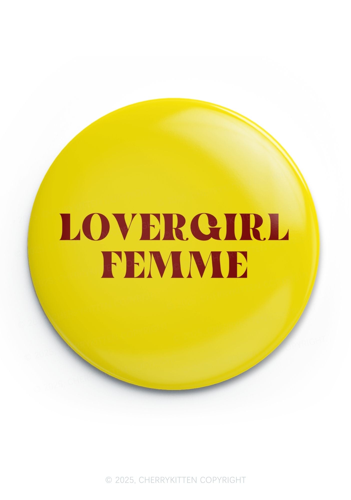 Lovergirl Femme Pride 1Pc Y2K Pin Badge Cherrykitten