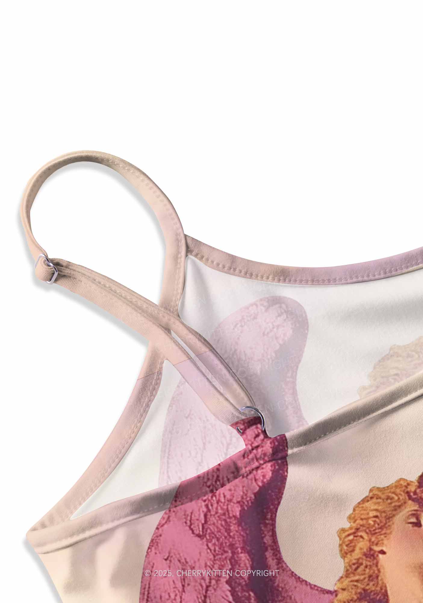 Angel Lesbians Pride Y2K Print Cami Crop Top Cherrykitten