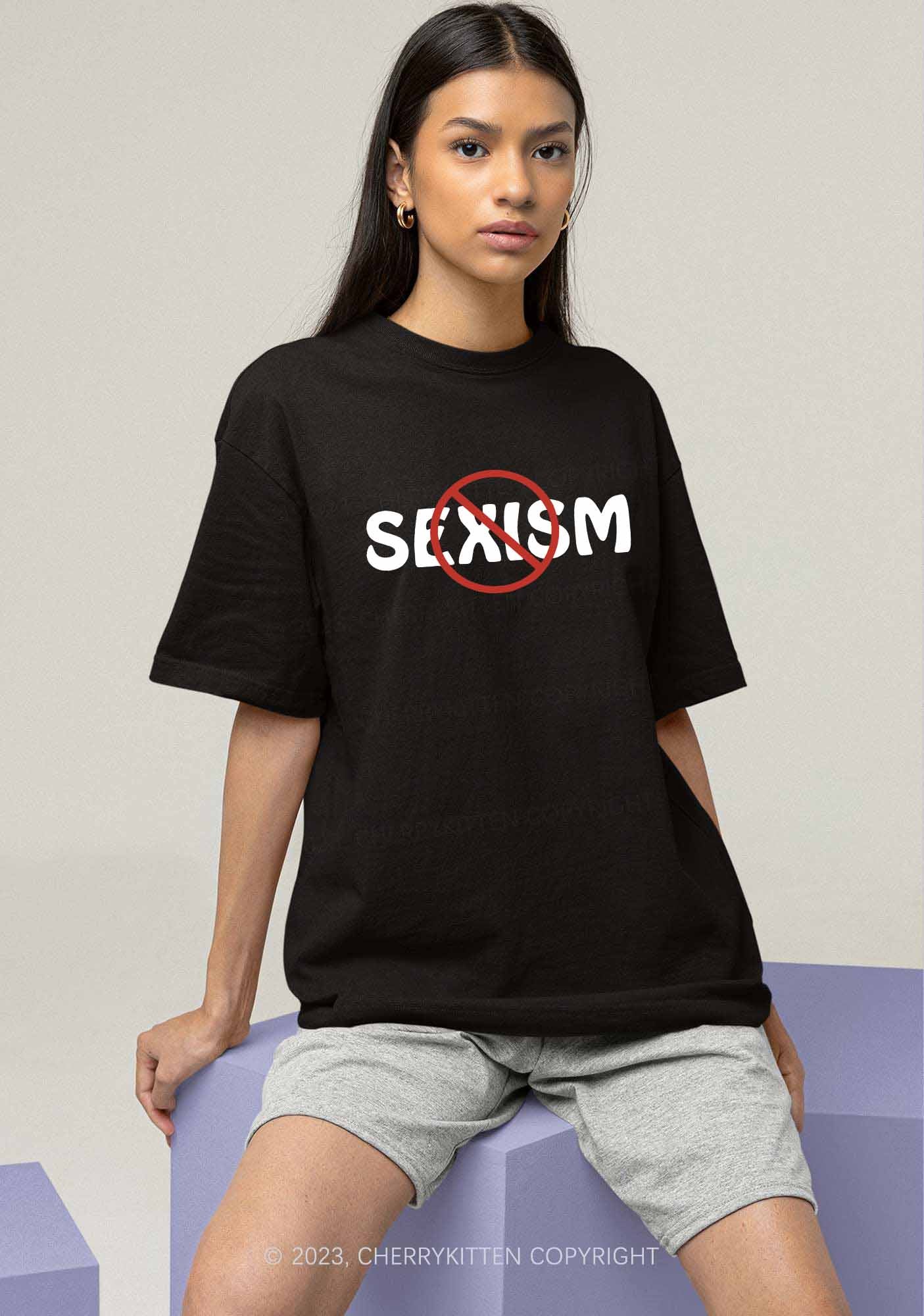 Stop Sexism Y2K Chunky Shirt Cherrykitten