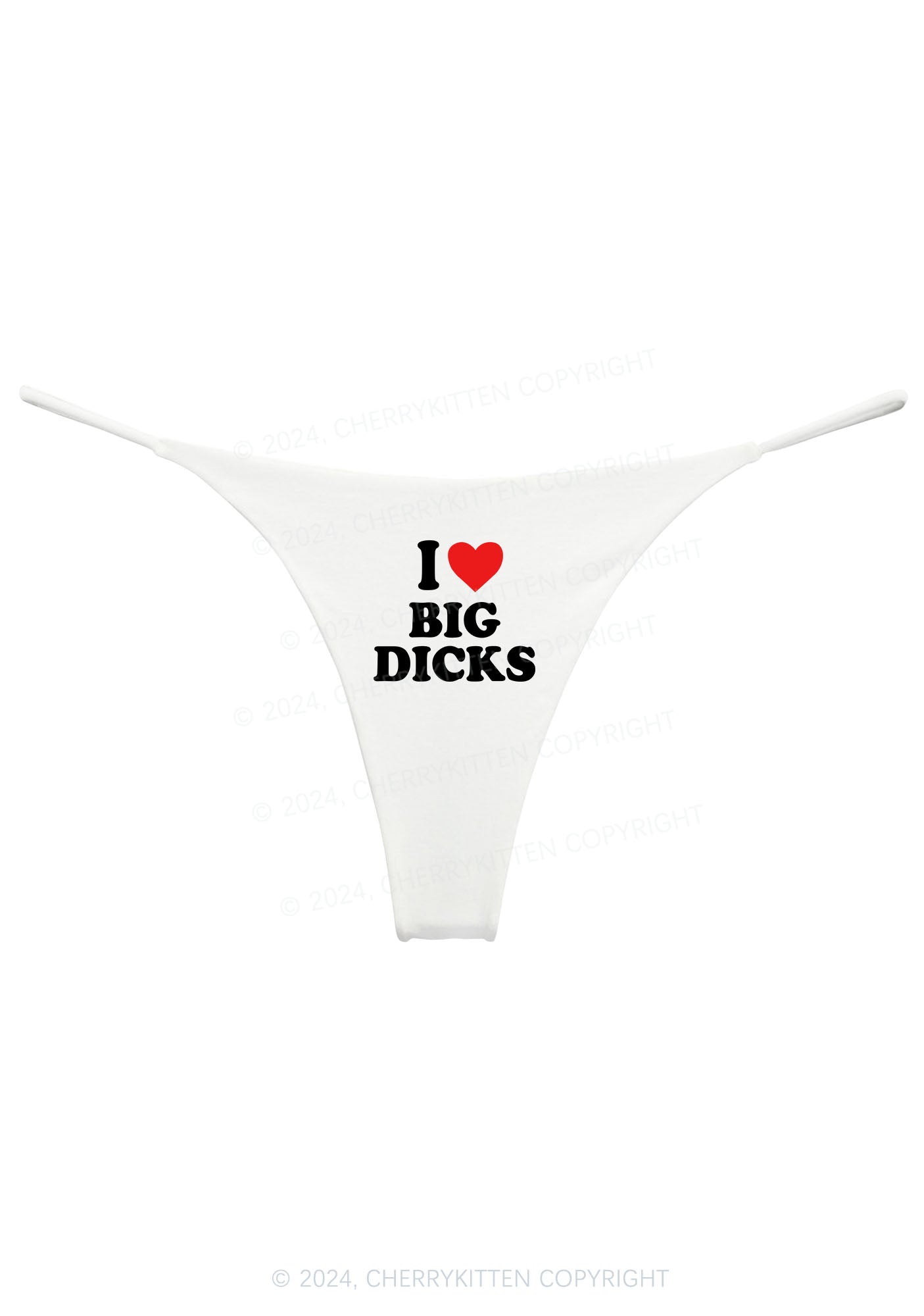 I Love Big Dxxks Y2K Bikini String Thong Cherrykitten