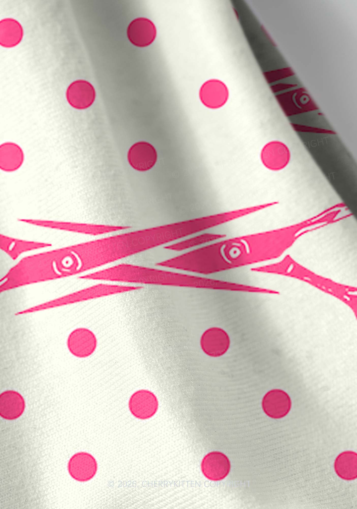 Pink Scissors Pride Y2K Print Headband Cherrykitten