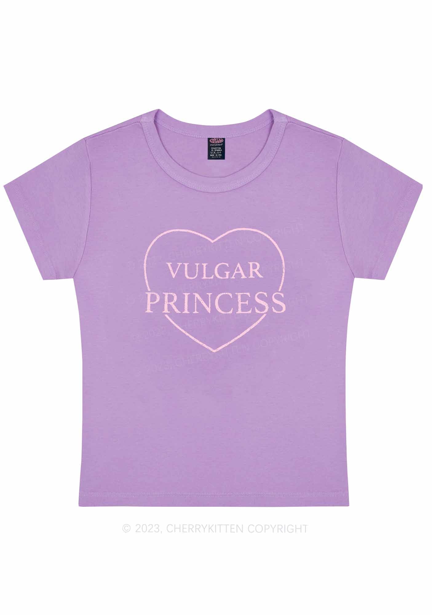 Vulgar Princess Y2K Baby Tee Cherrykitten
