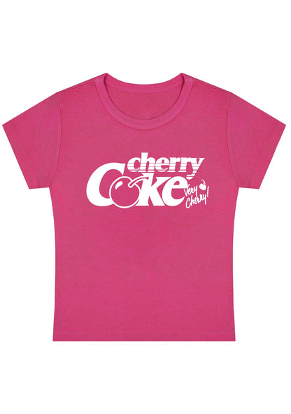 Curvy Very Cherry Coke Baby Tee