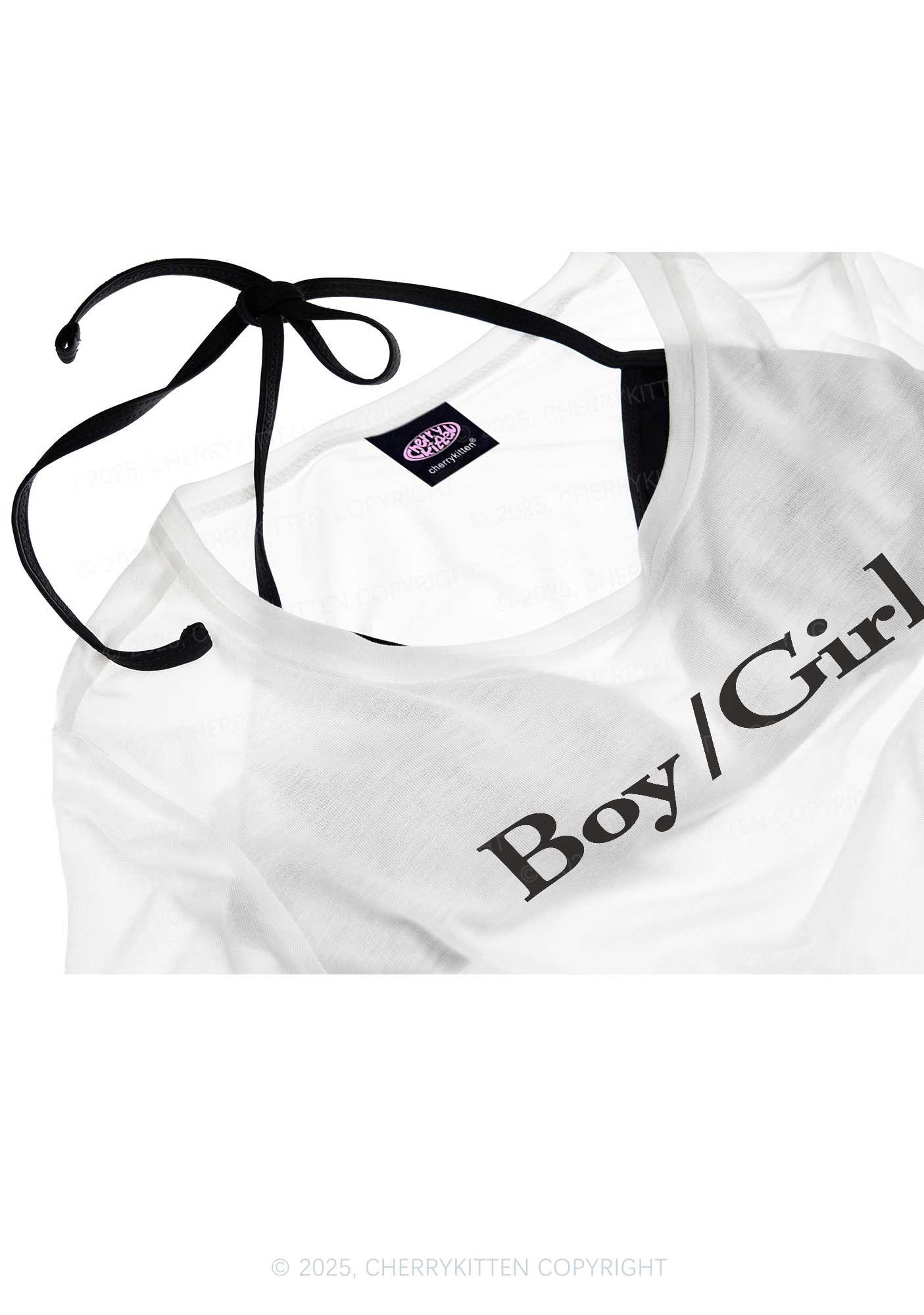 Boy Or Girl Pride Y2K Sheer Boyfriend Tee Cherrykitten