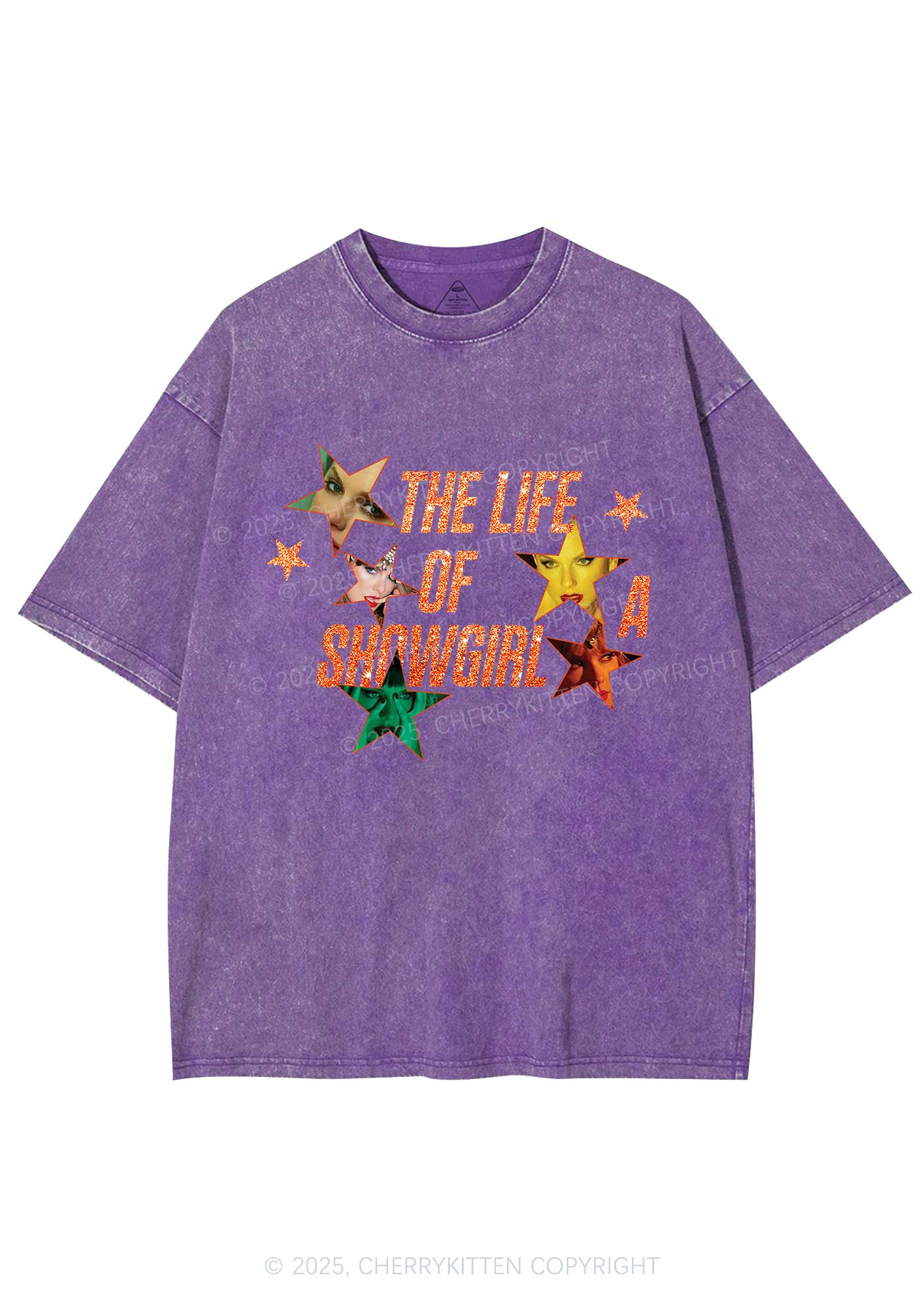 Star TS Photo Y2K Shirts Washed Tee Cherrykitten