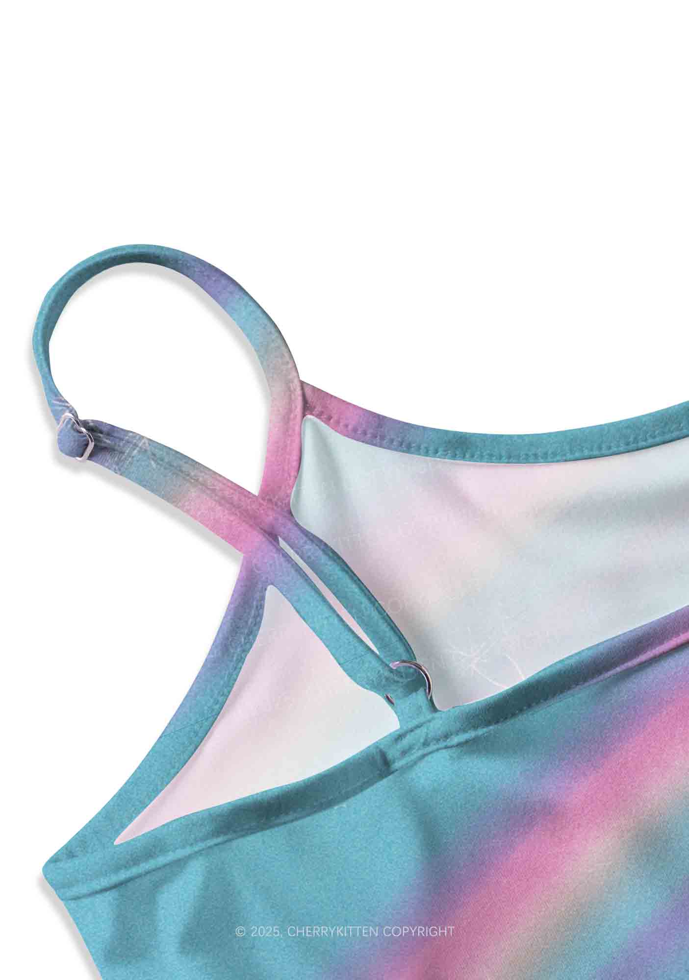 Colorful Unicorn Y2K Print Slip Dress Cherrykitten