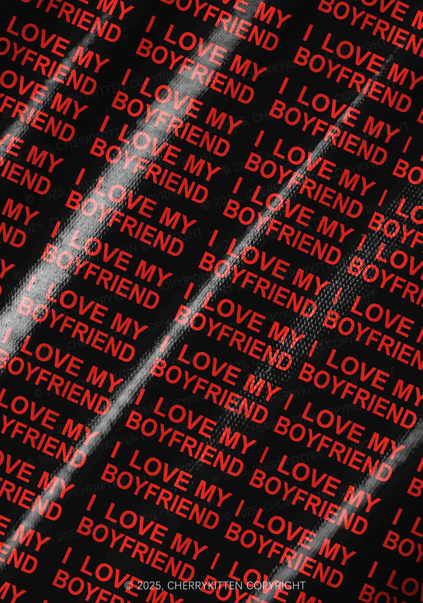 I Love My Boyfriend Y2K Pet Tank Top Cherrykitten