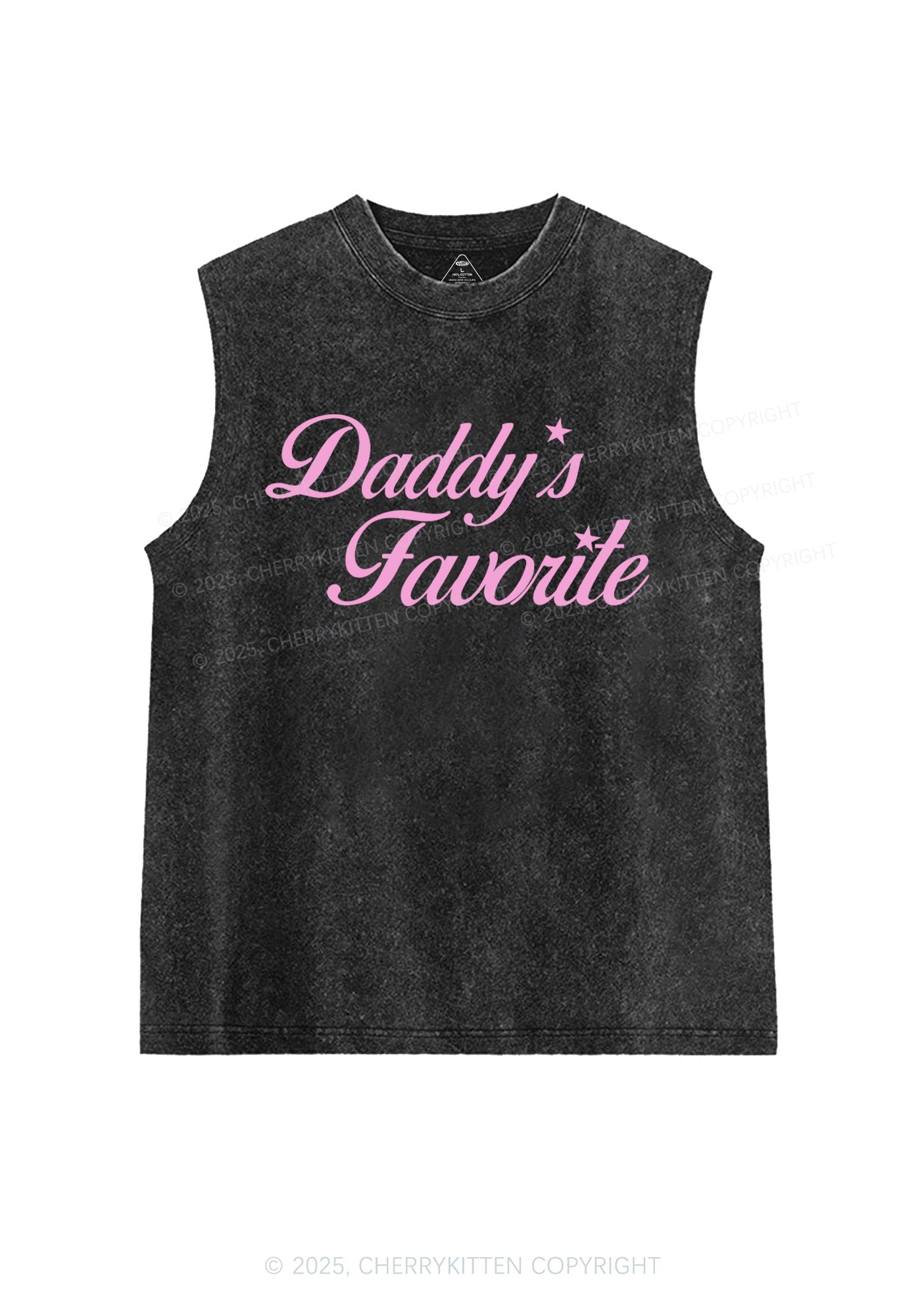 Daddys Favorite Y2K Washed Muscle Tank Cherrykitten