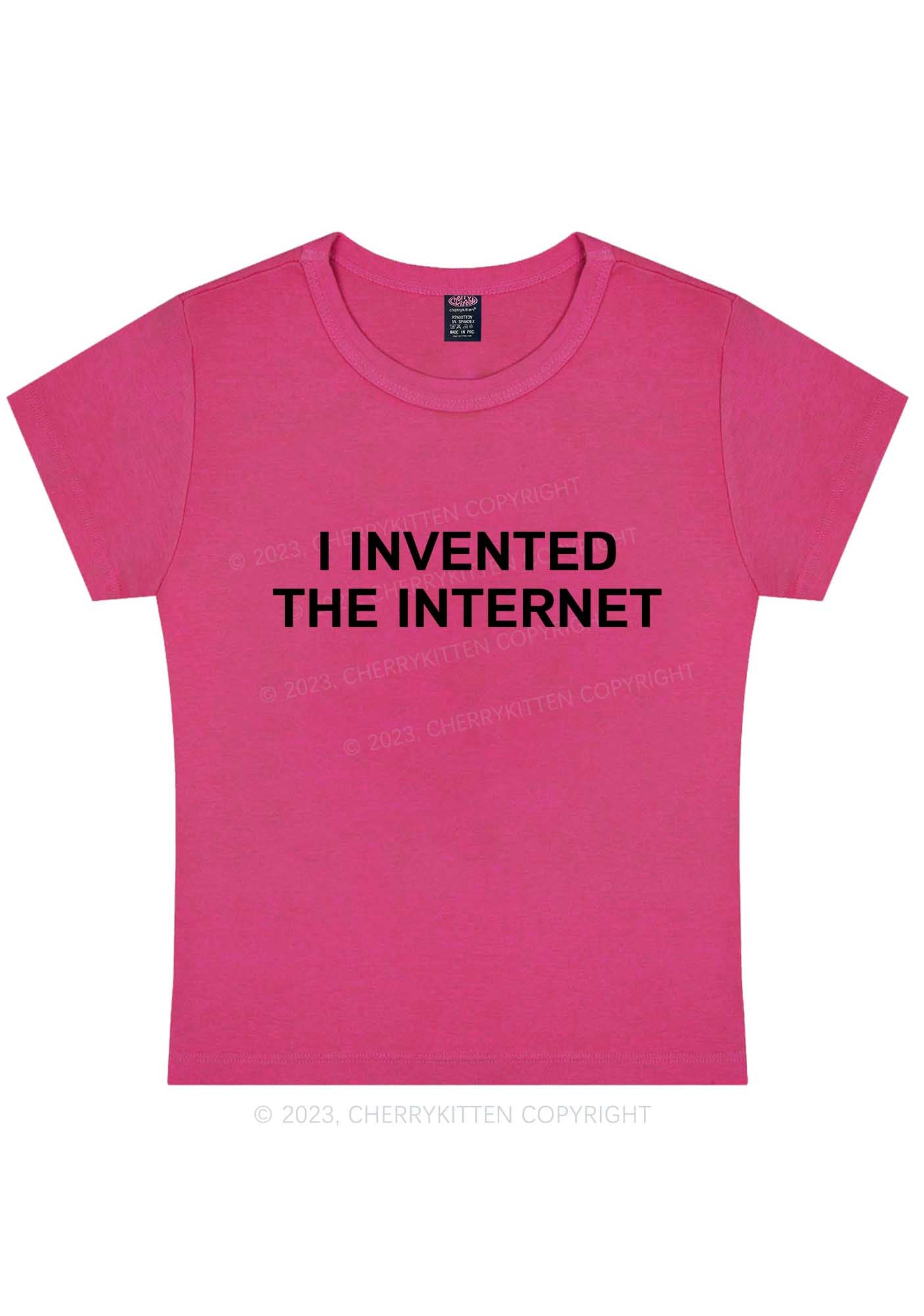 Invented Internet Y2K Baby Tee Cherrykitten